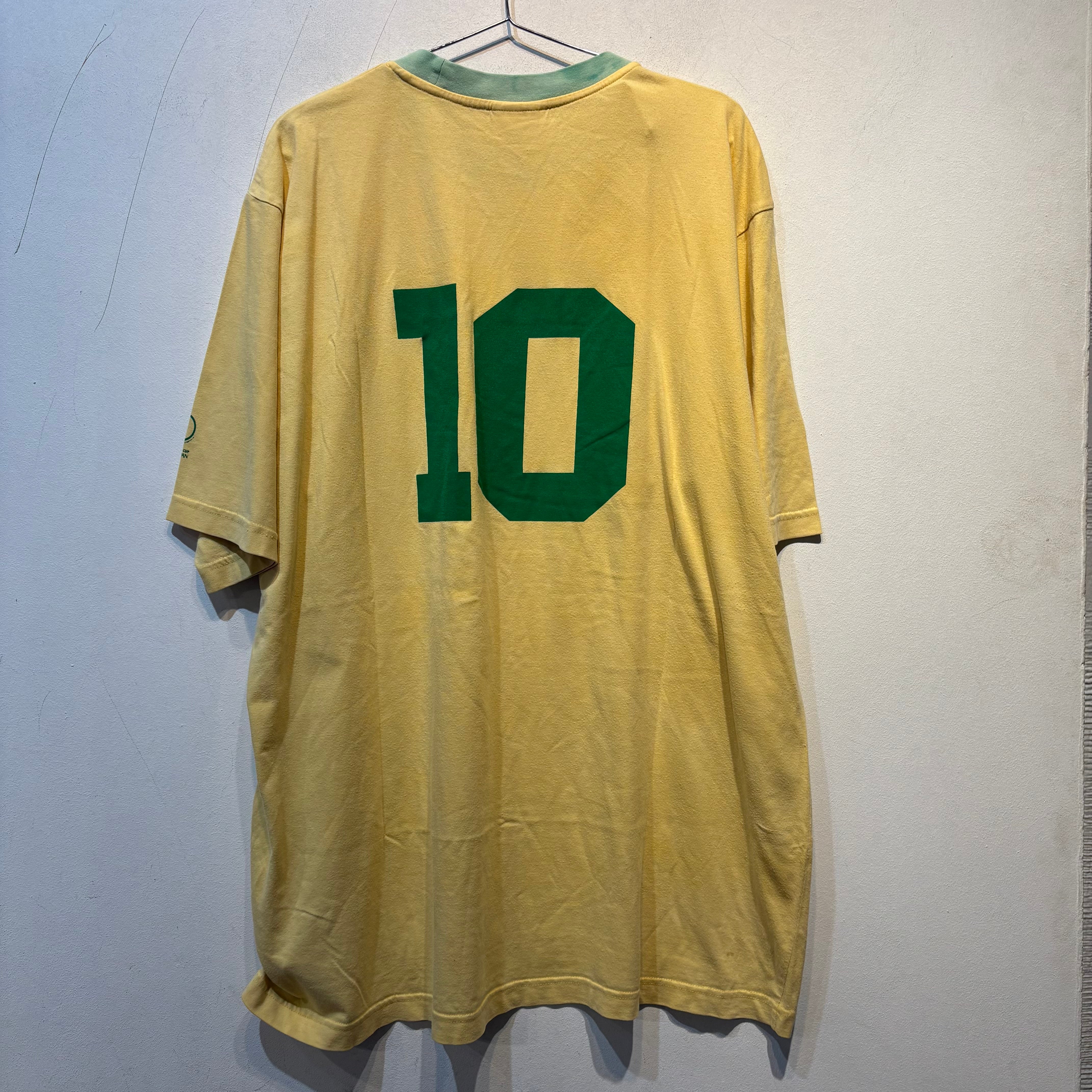 Brazil “10” Home Fan Shirt – FIFA World Cup Korea/Japan 2002 – Adidas – XL