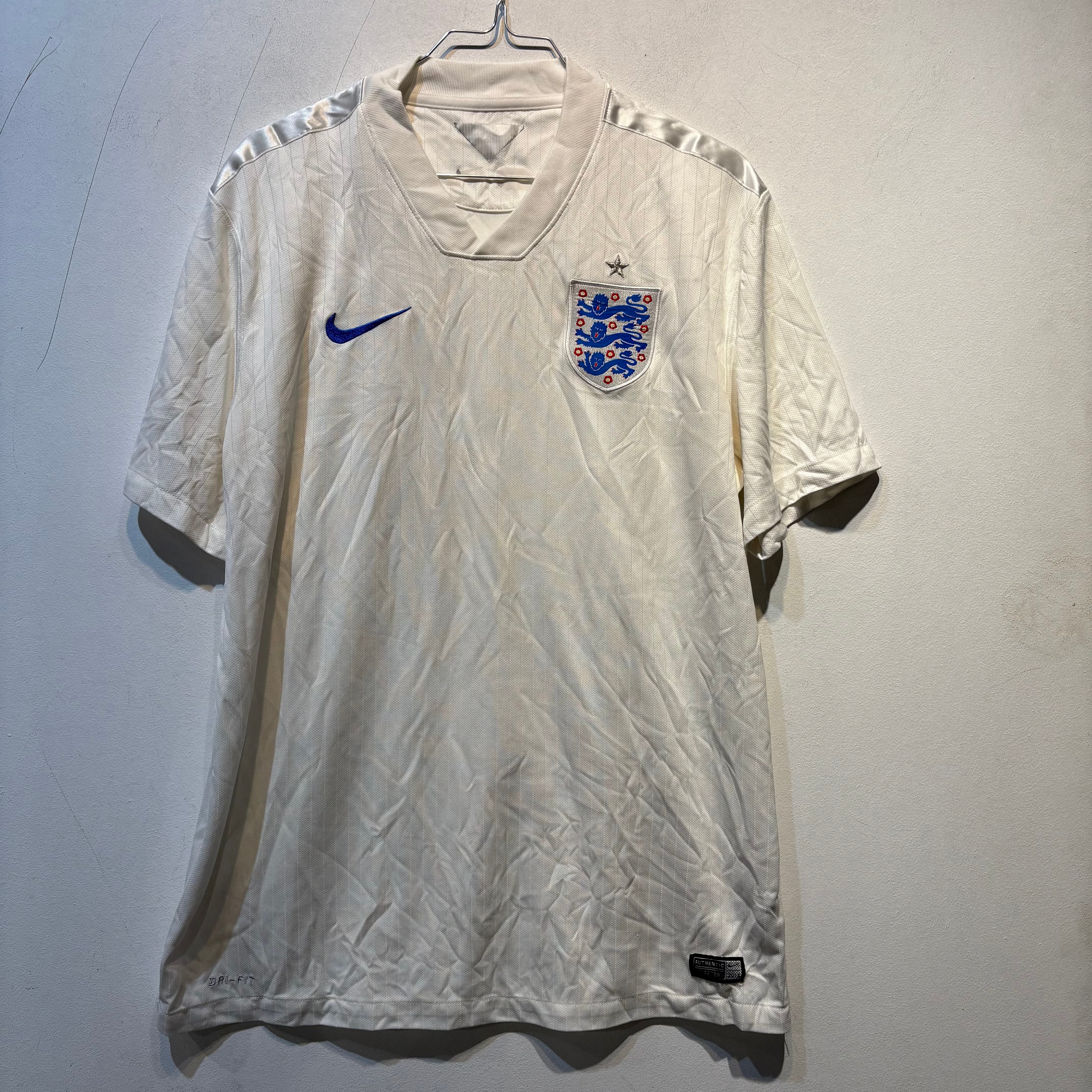 England Home Shirt – 2014/2015 – FIFA World Cup 2014 – Nike – Large