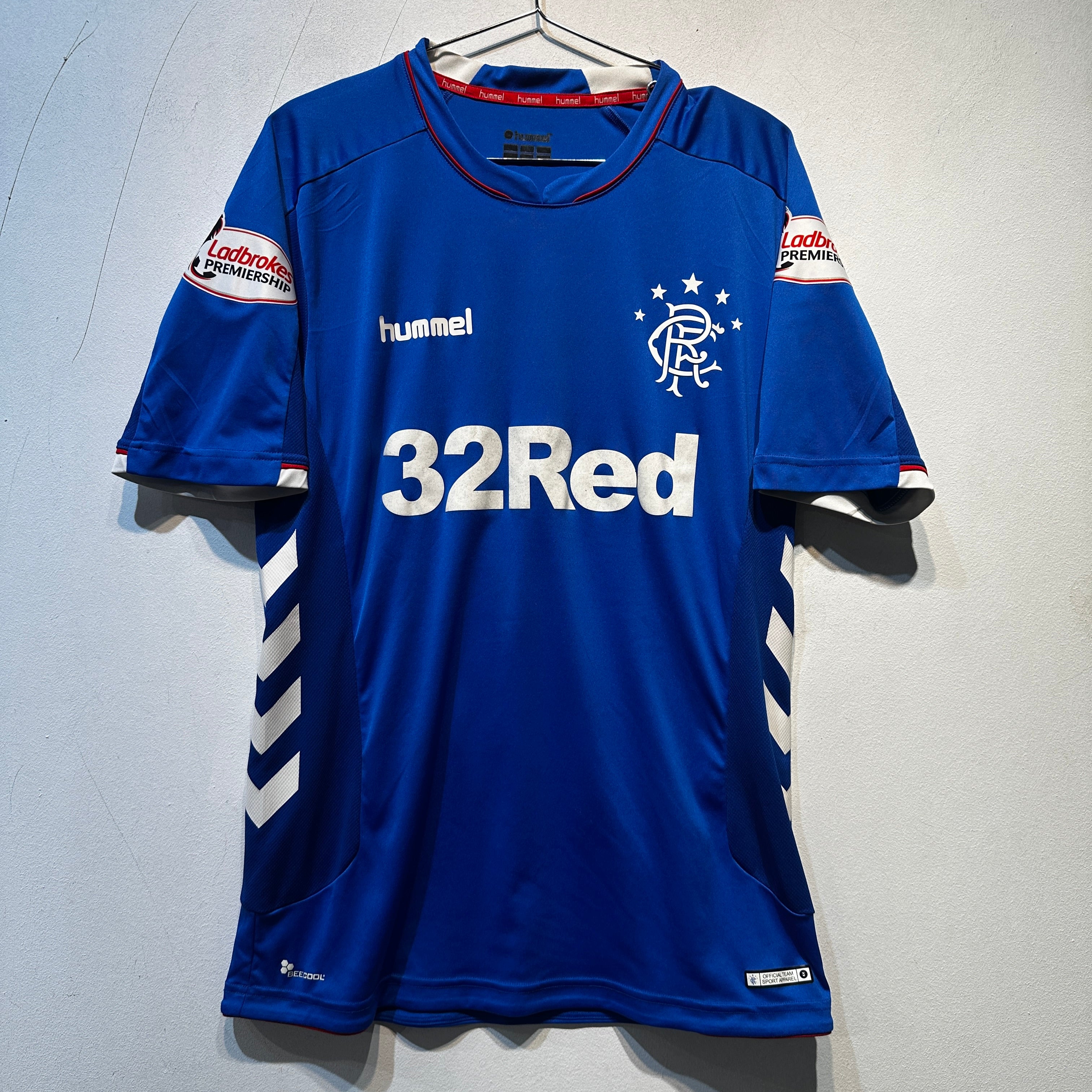 Rangers FC Home Shirt - 2018/2019 - Large