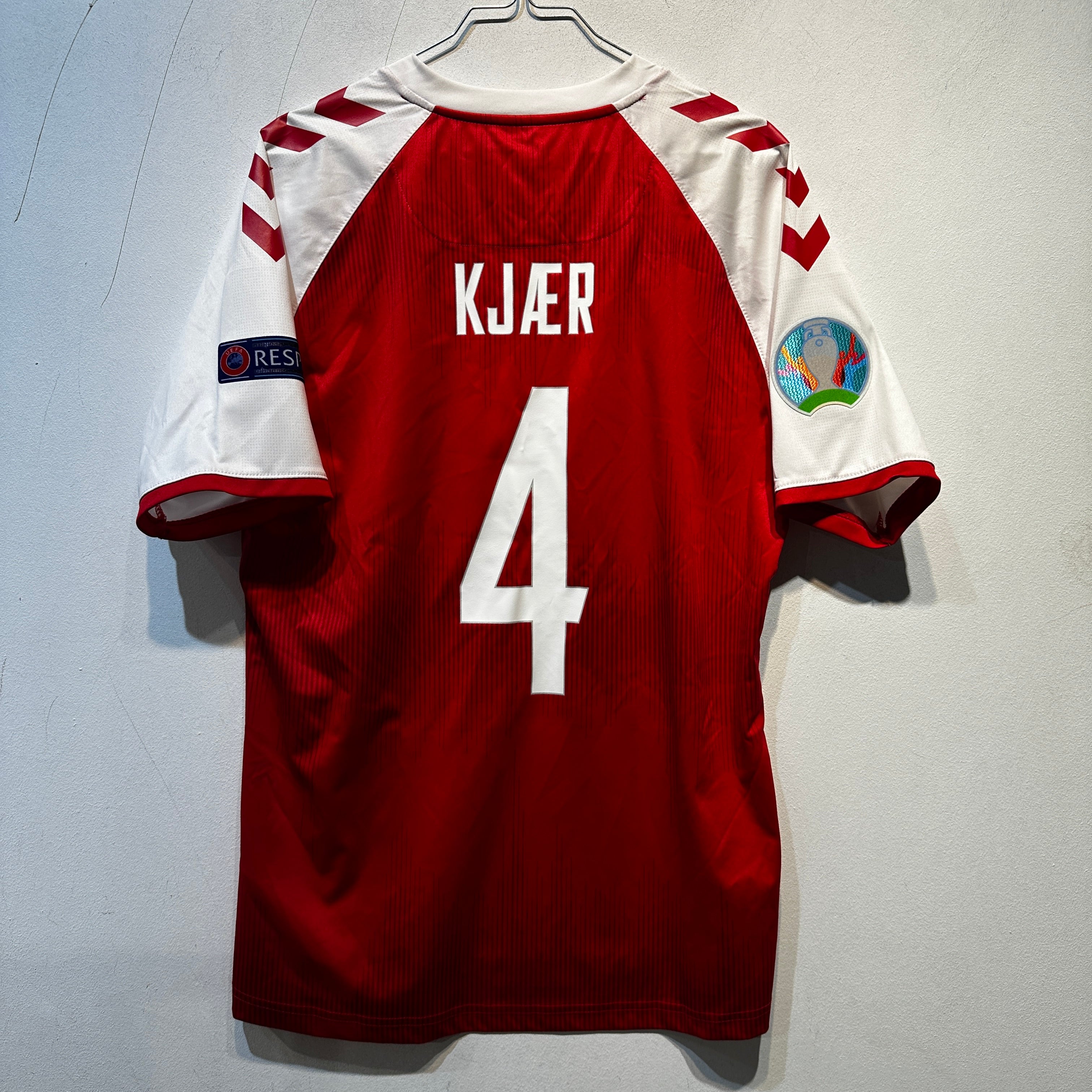 Denmark Home Shirt Simon Kjær #4 – EURO 2020 – Adult XL