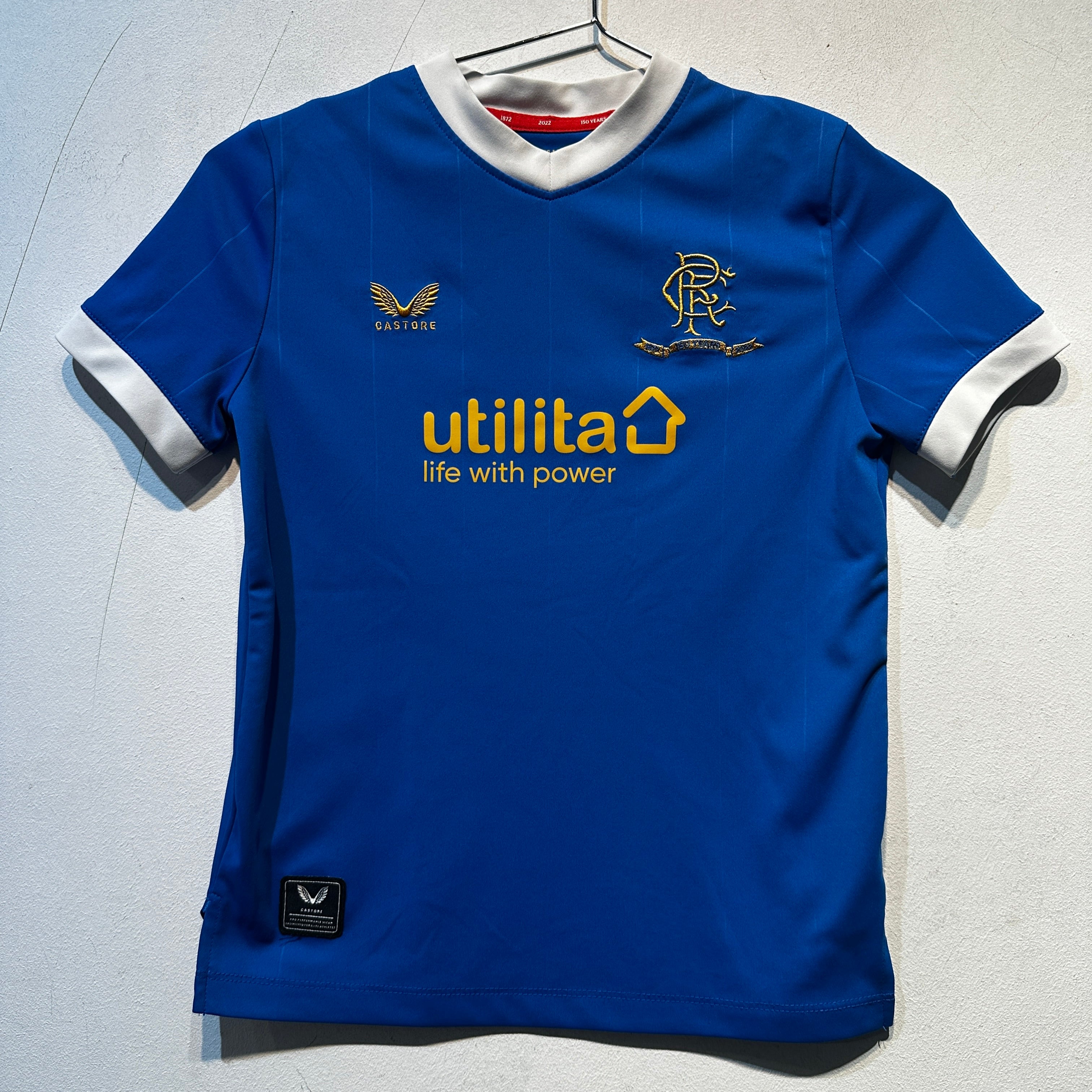 Rangers FC 150th Anniversary Home Shirt - 2022/2023 - Kids 5-6Y