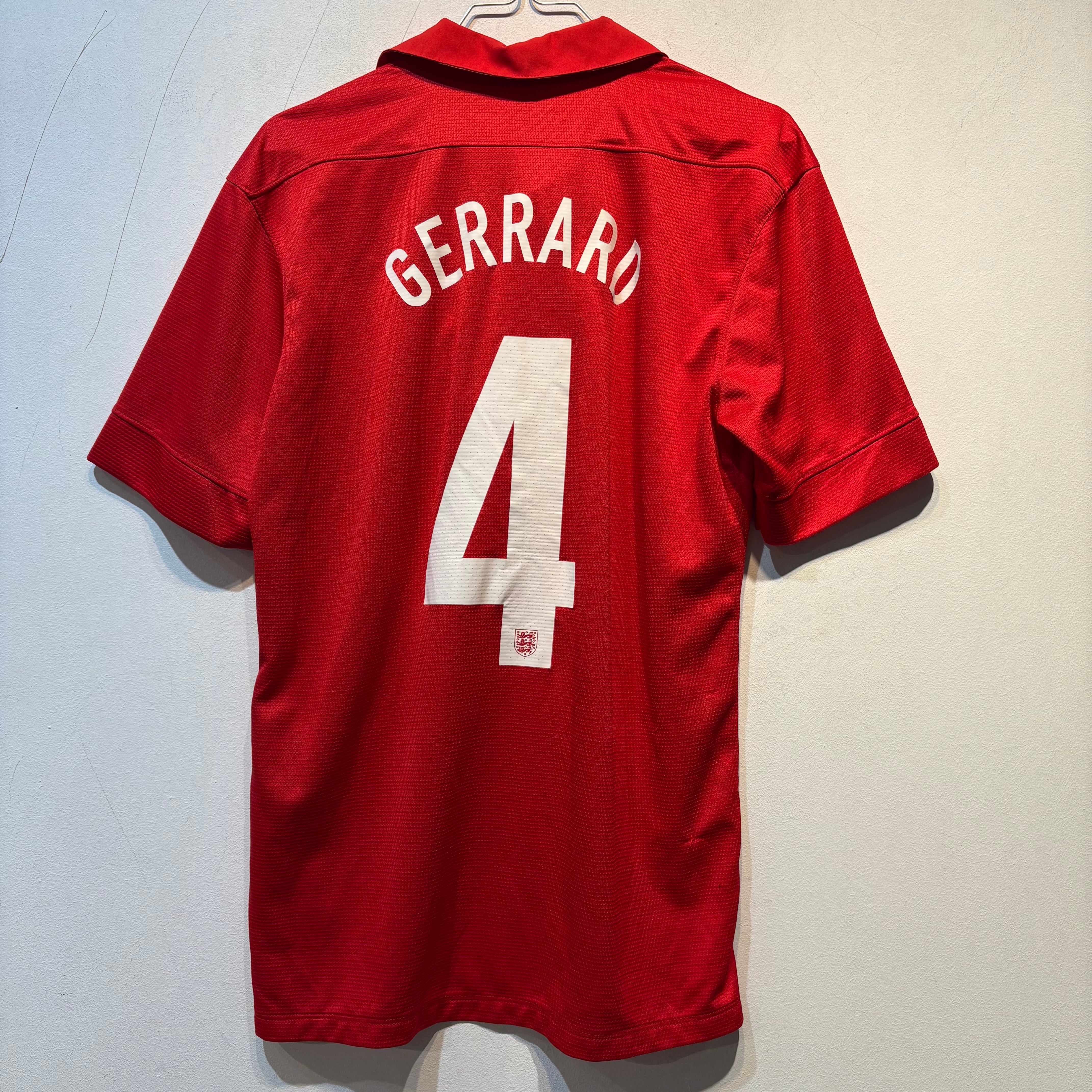 England Steven Gerrard #4 Away – 2013 150th Anniversary – Medium – Nike Authentic