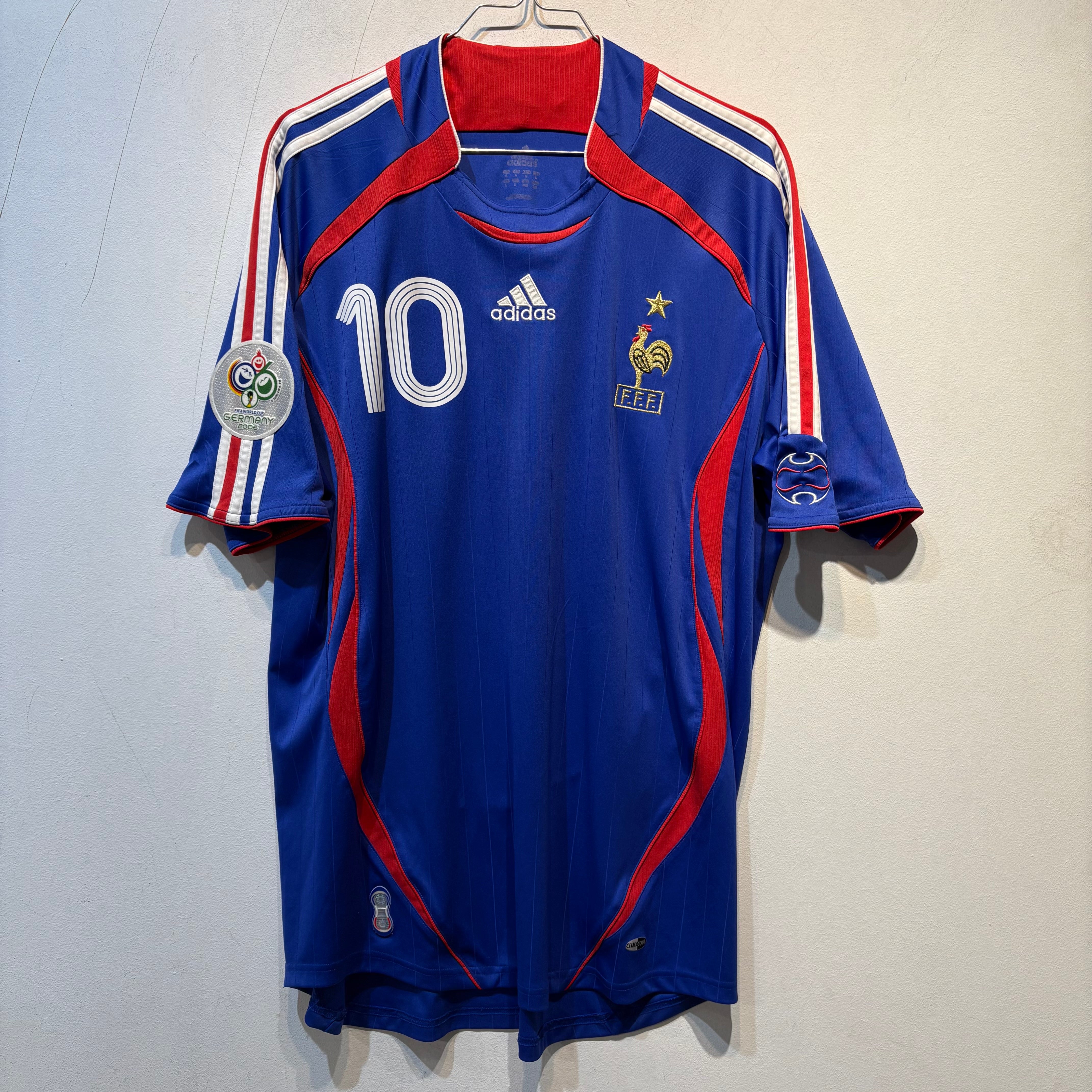 France Zinedine Zidane #10 Home Shirt – FIFA World Cup 2006 – Large