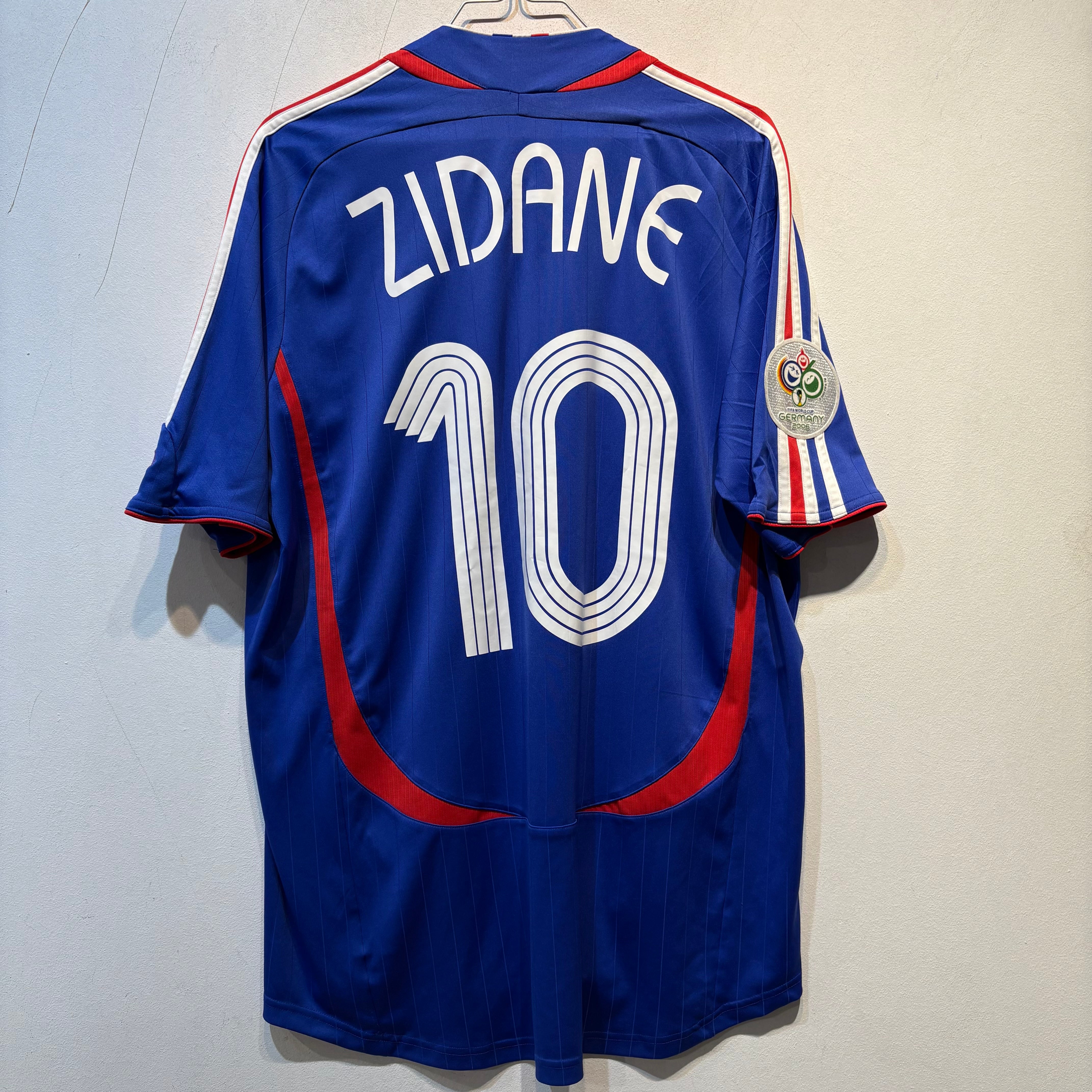 France Zinedine Zidane #10 Home Shirt – FIFA World Cup 2006 – Large