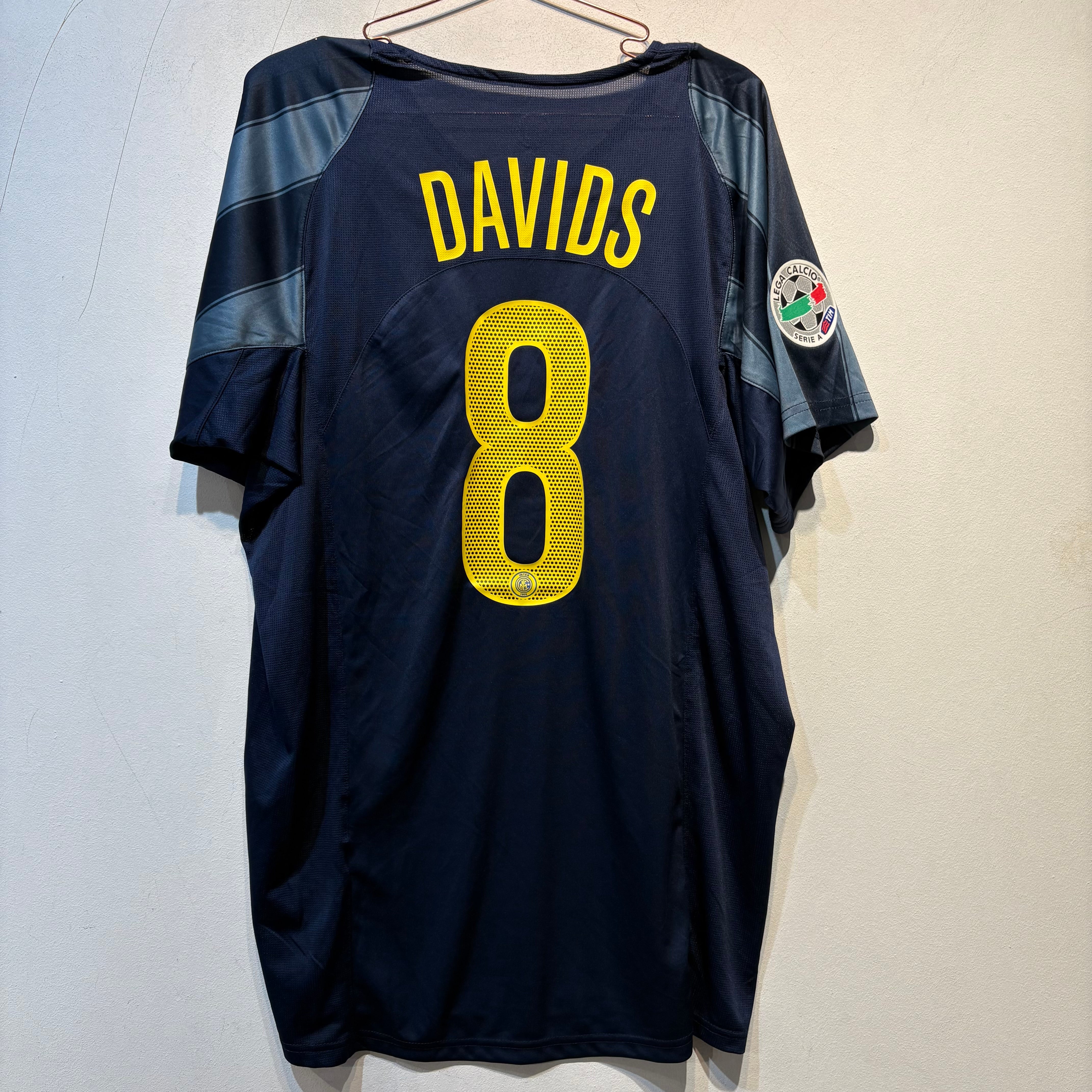 Inter Milan Away Shirt 2004/05 – Davids #8 – Nike Total 90 – Size XL