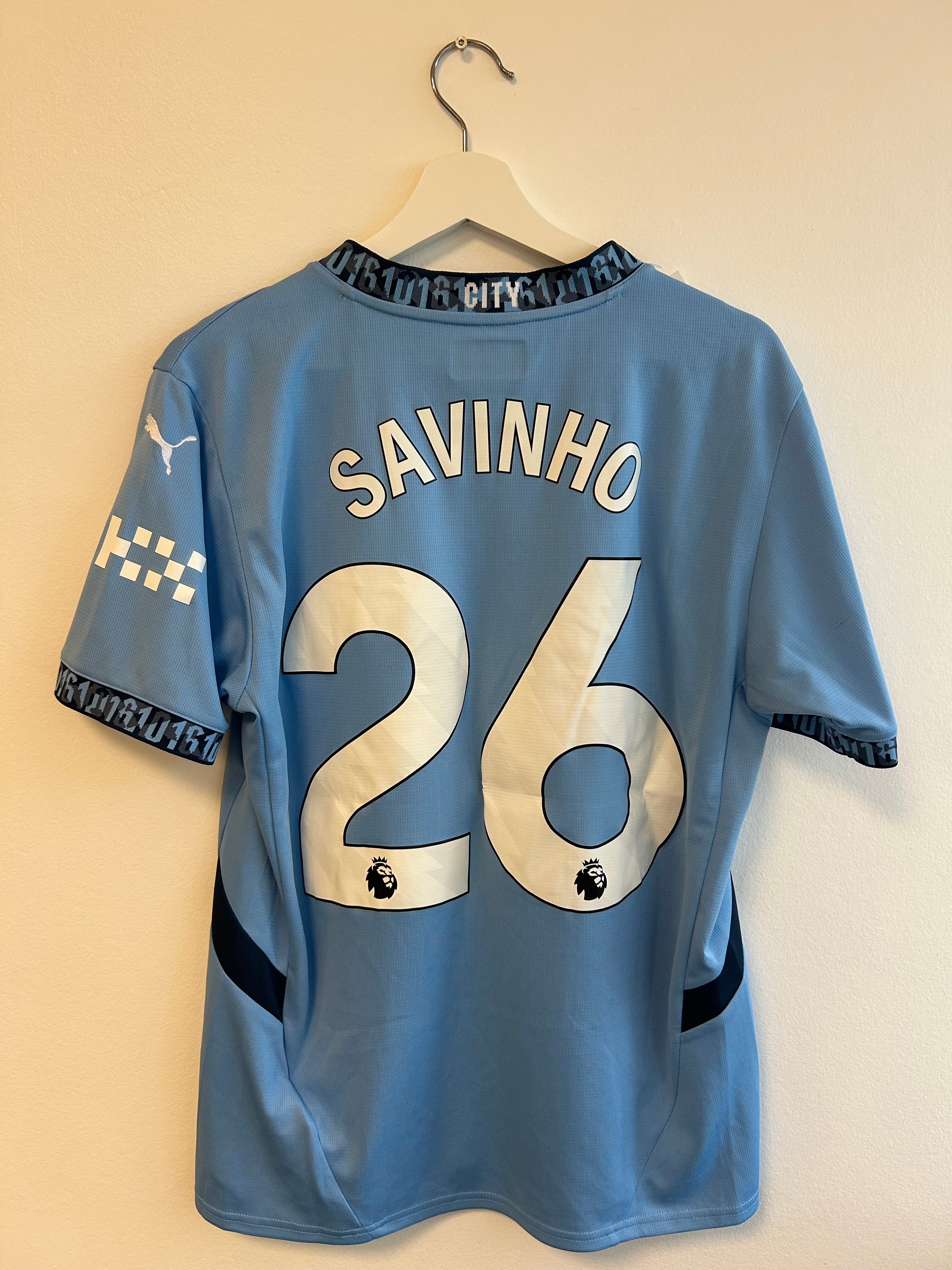 Manchester City “ Savinho” Auth. Home - 2024/2025 - Medium