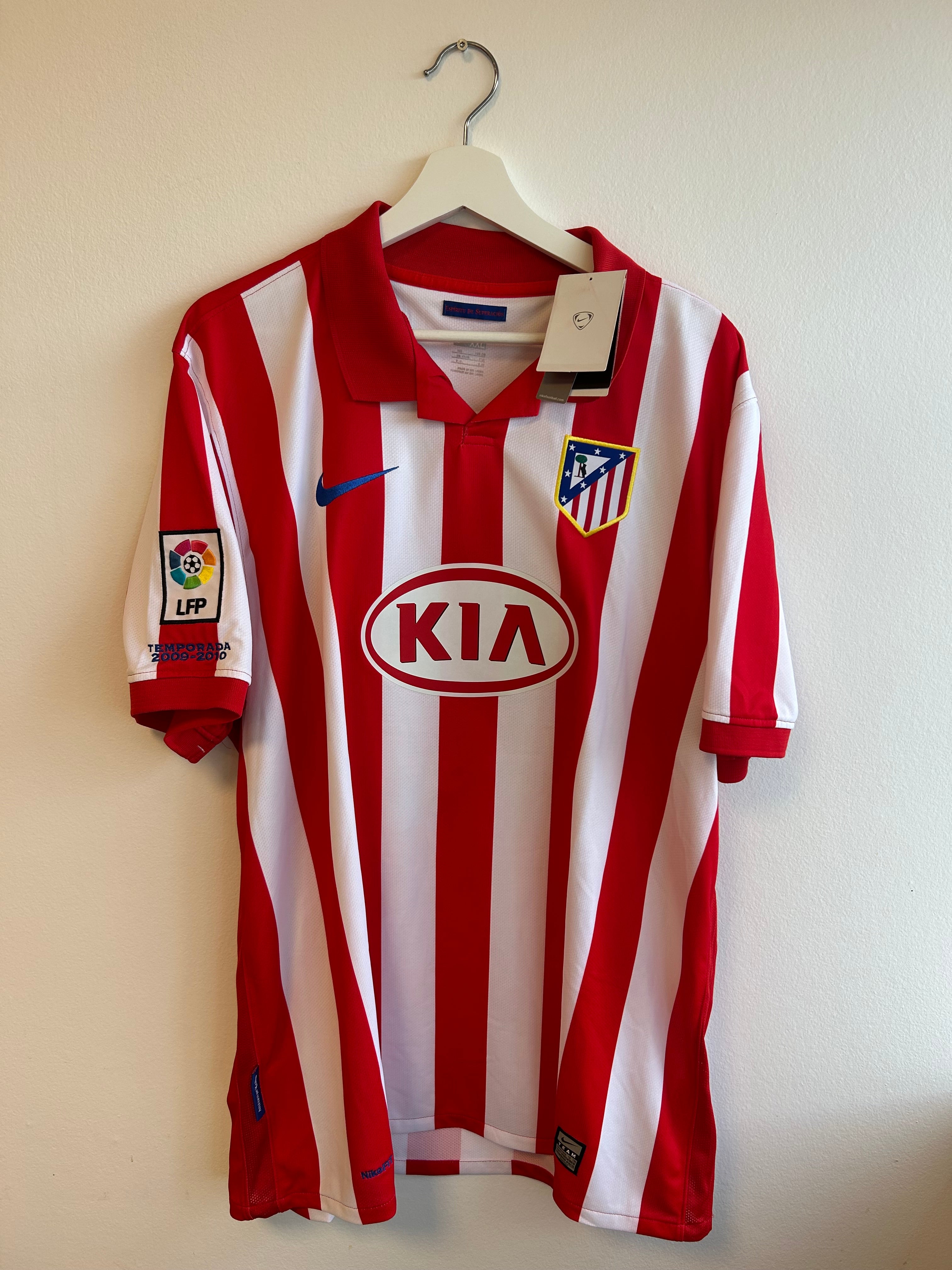 Atletico Madrid “Kun Aguero” Home - 2009/2010 - XXL