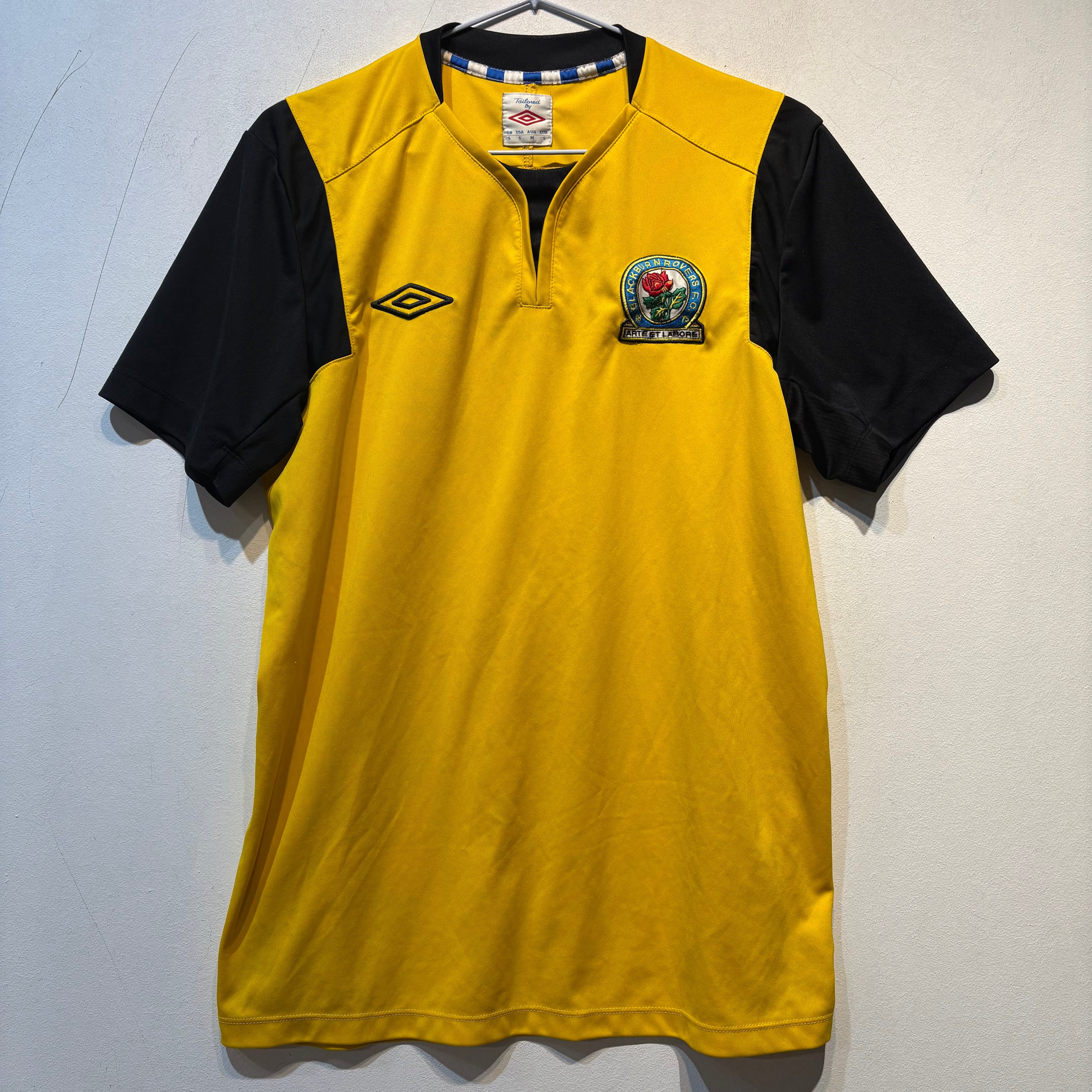 Blackburn Rovers Away Shirt – 2007/2008 – Umbro – Yellow – Size S