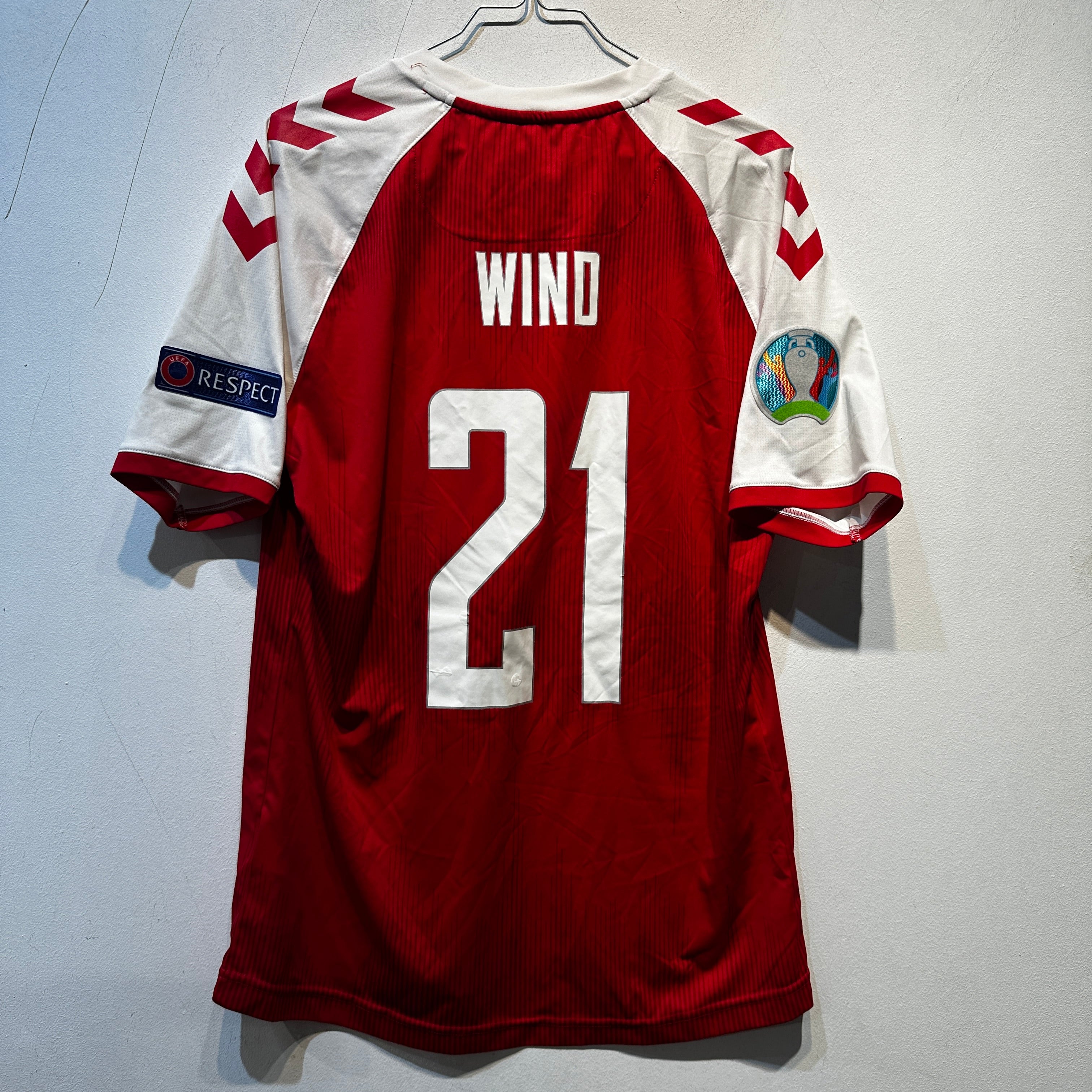 Denmark Home Shirt Jonas Wind #21 – EURO 2020 – Adult Large