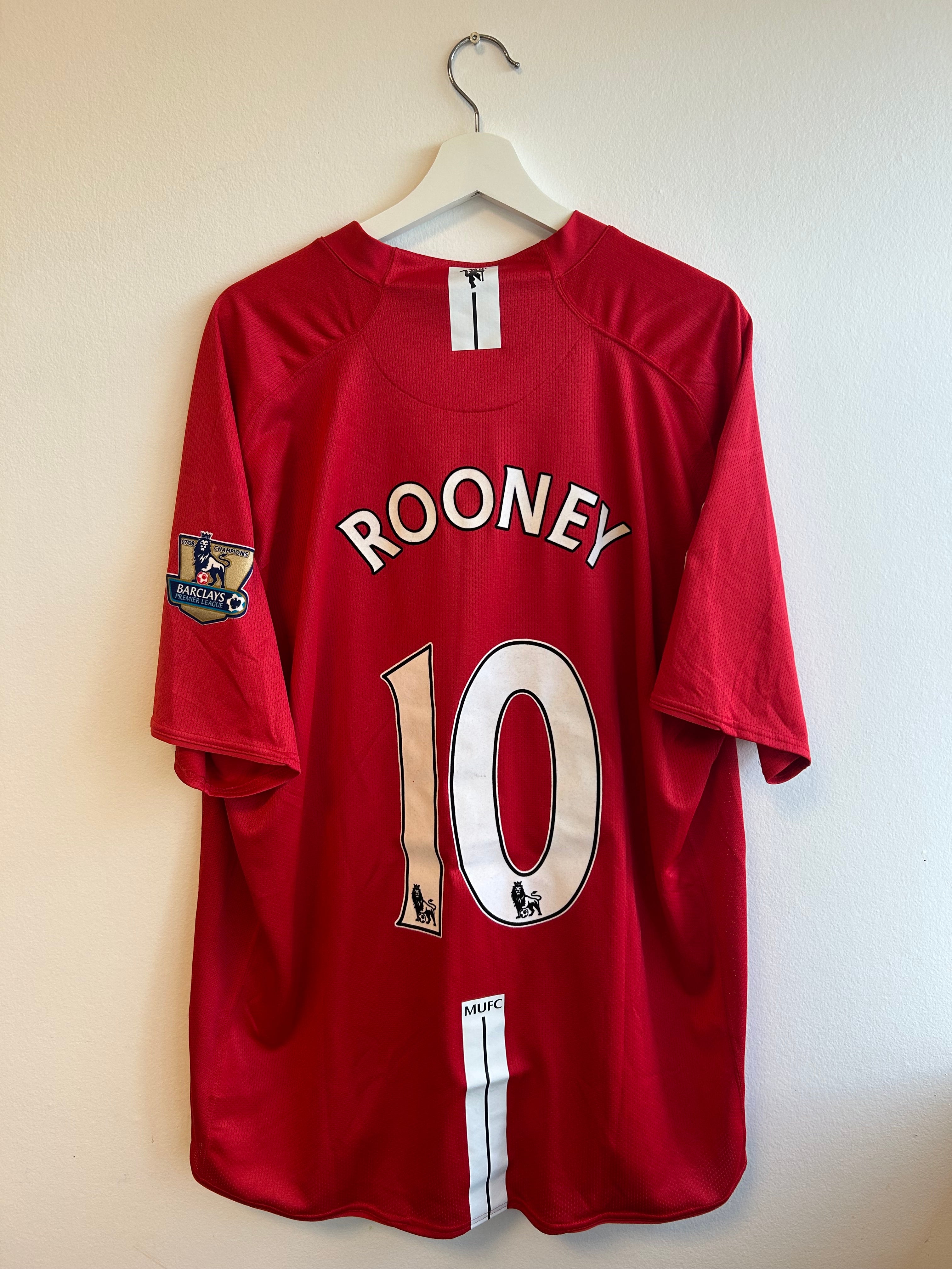 Manchester United “Rooney” Home - 2007/2008 - XXXL