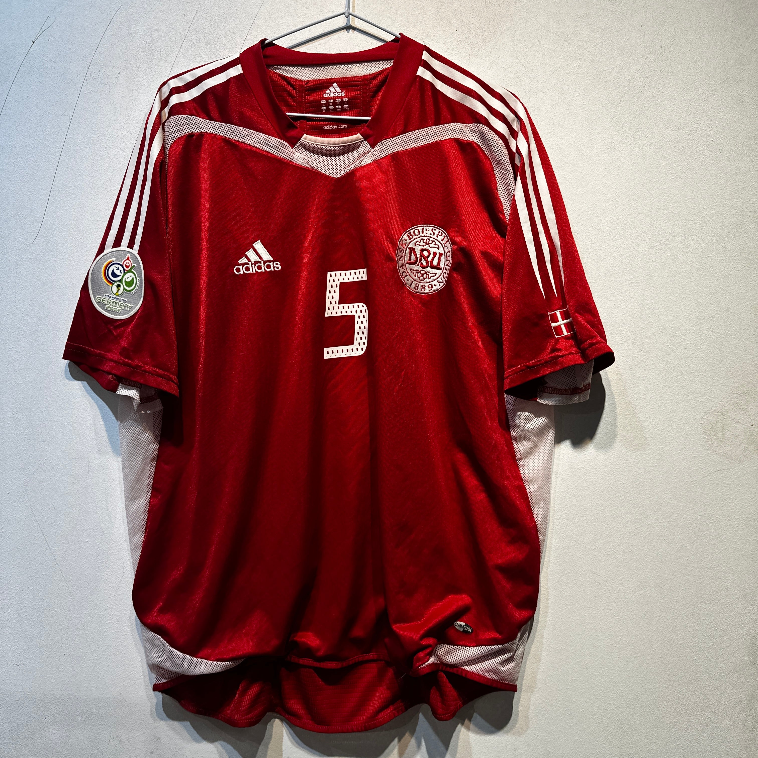 Denmark National Team #5 Home – World Cup 2006 – XL
