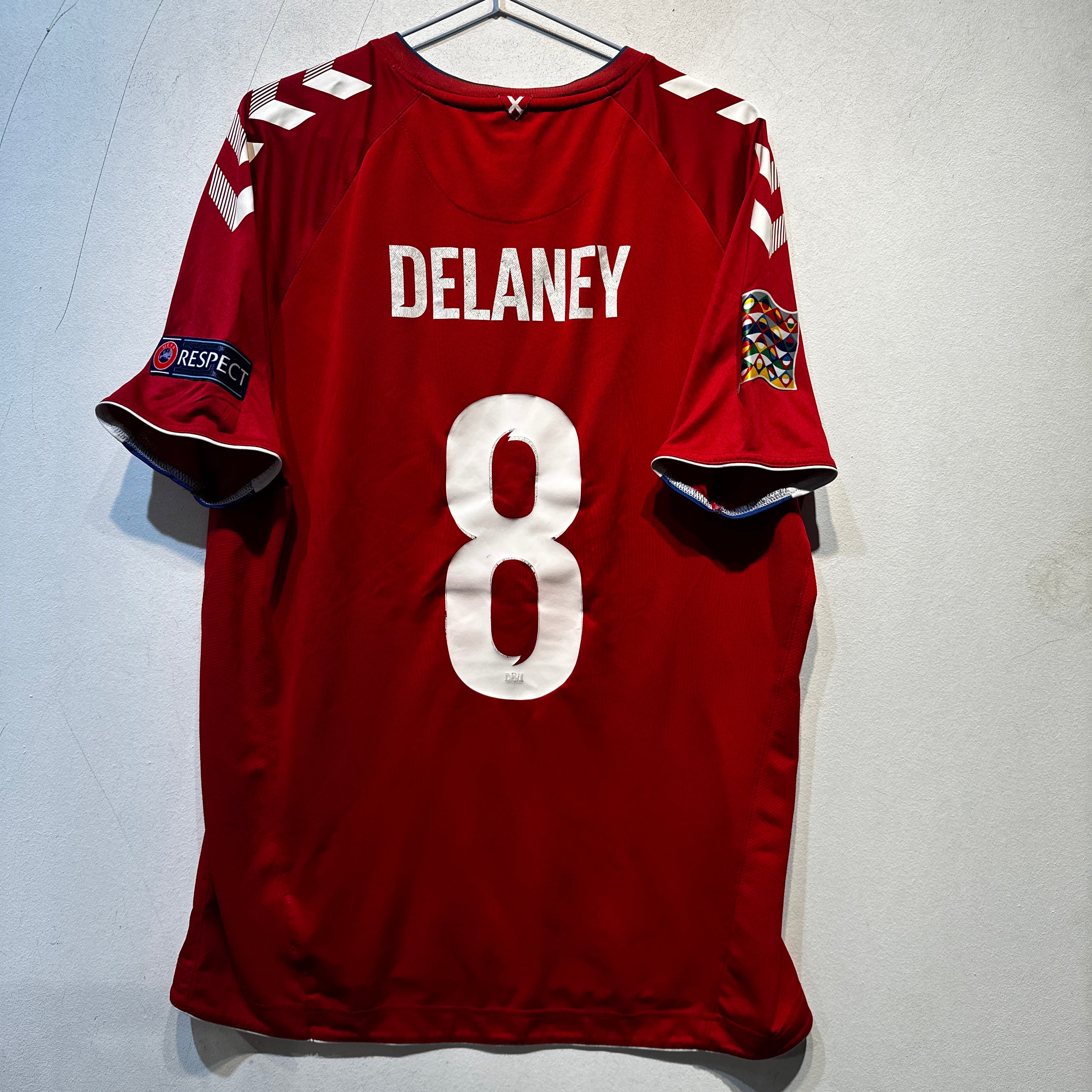 Denmark National Team Delaney #8 Home – 2018/2020 – XXL