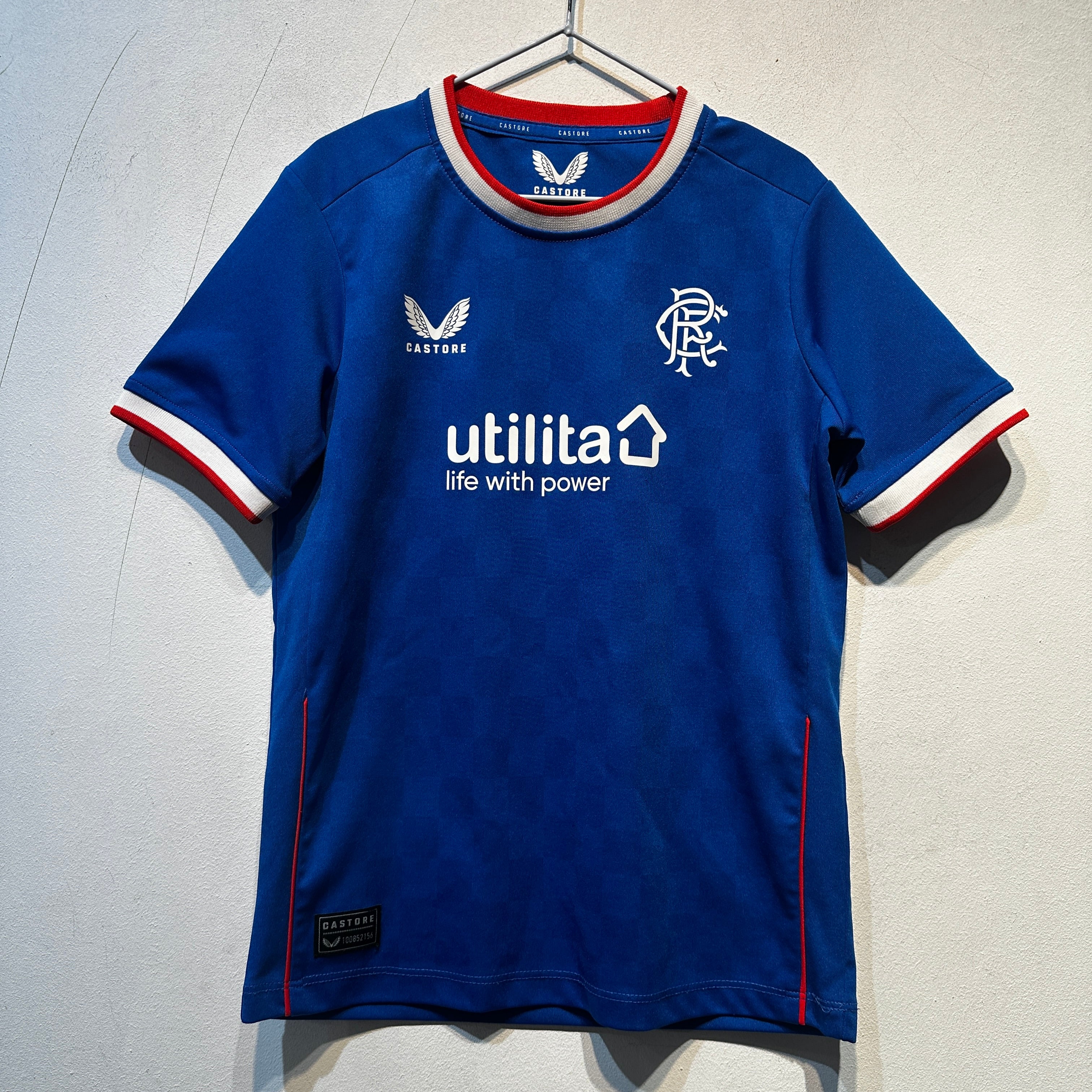 Rangers FC Home Shirt - 2021-2022 - Junior 7-8Y