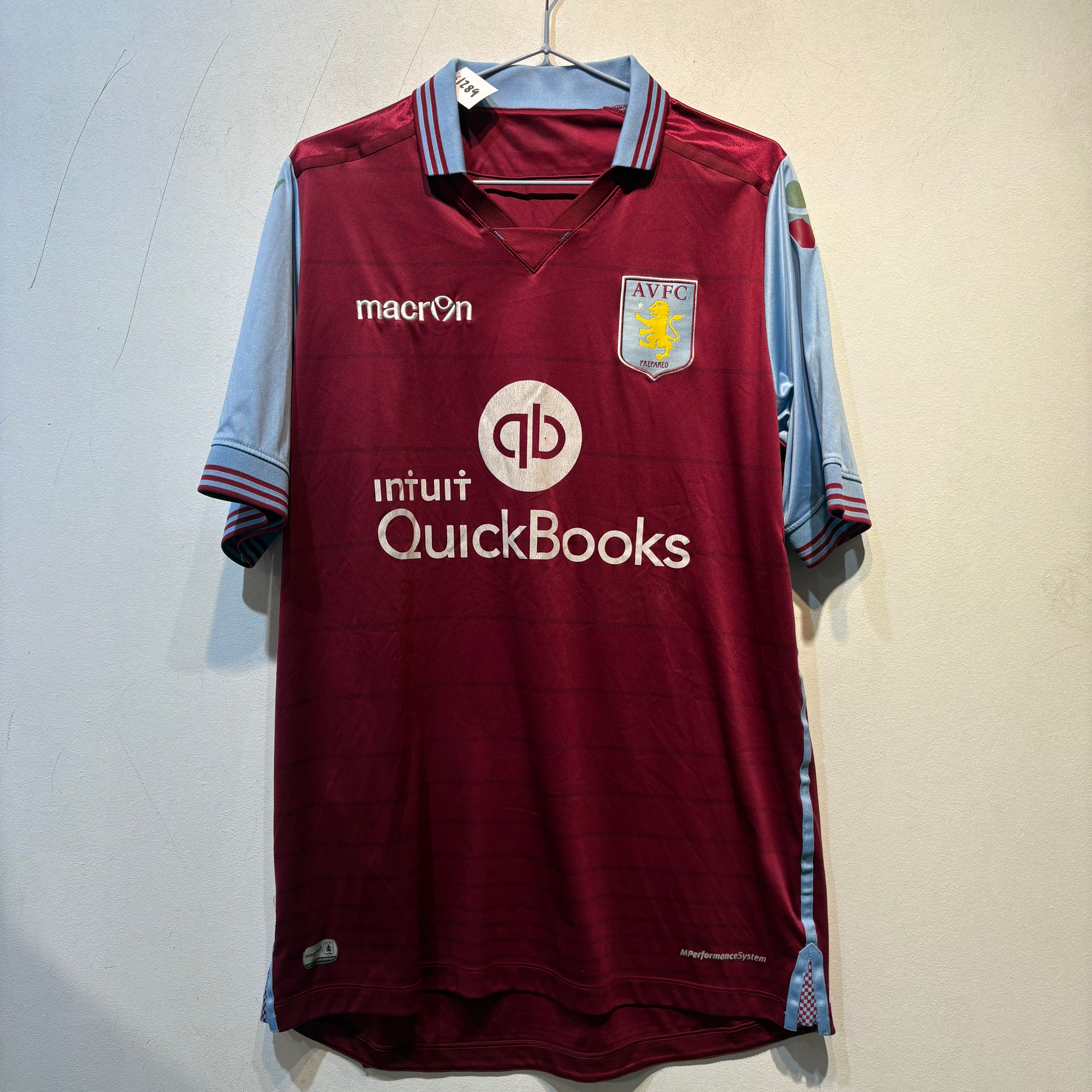 Aston Villa Home Shirt – 2016/2017 – Macron – Size L