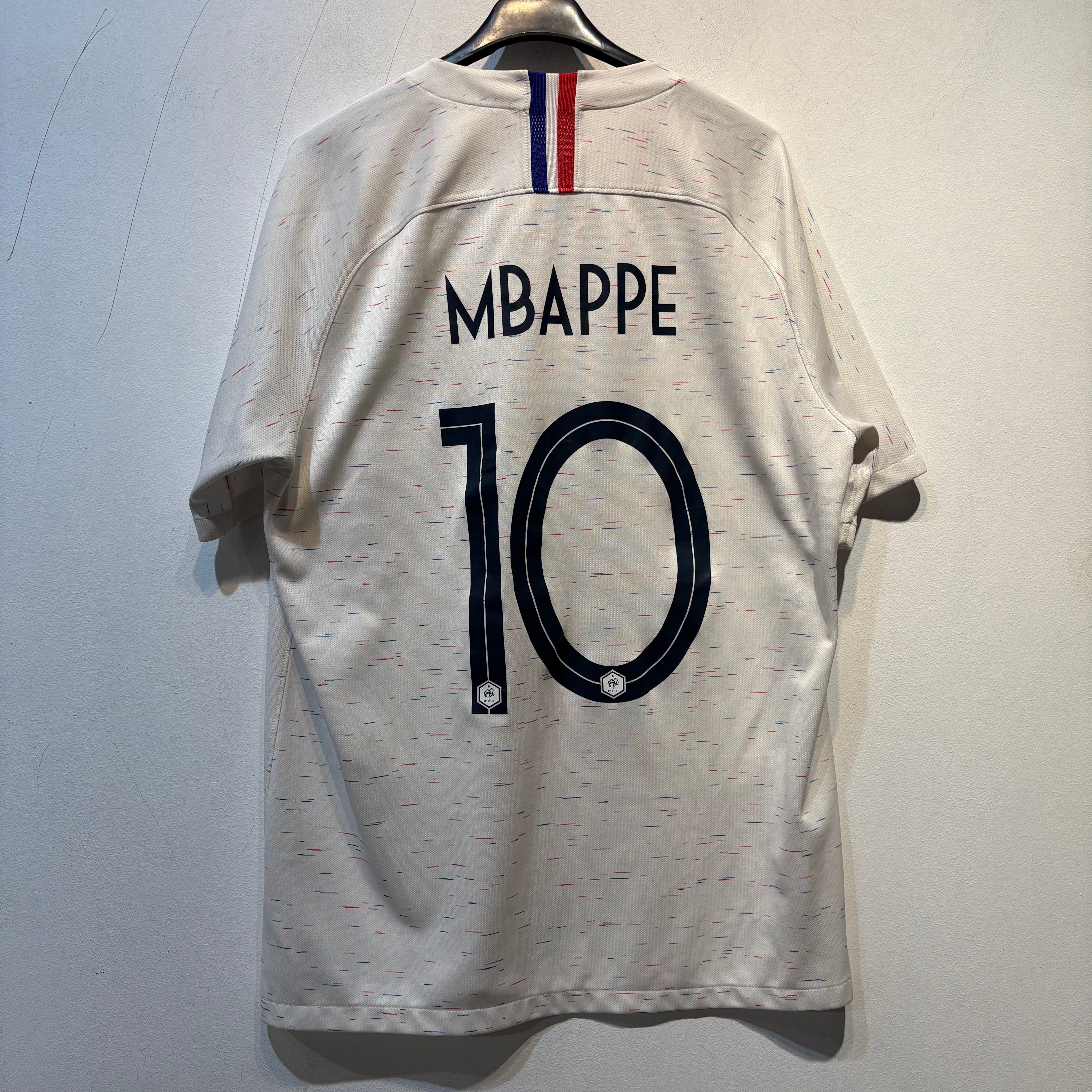 France Mbappé #10 Away Shirt – 2018 World Cup Vaporknit – Size L