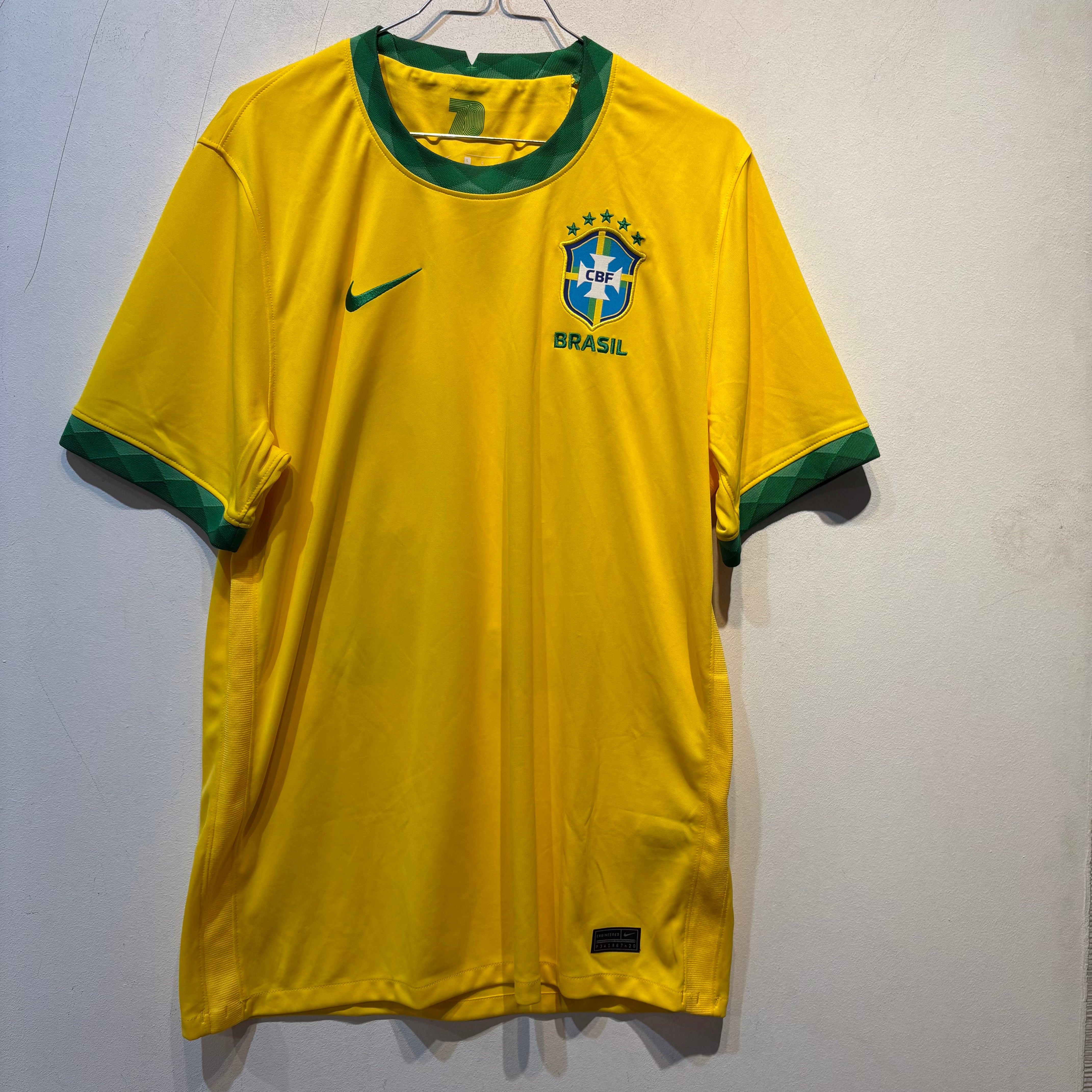 Brazil National Team “MIA” Home Vapor Match Shirt – 2019/2020 – Large