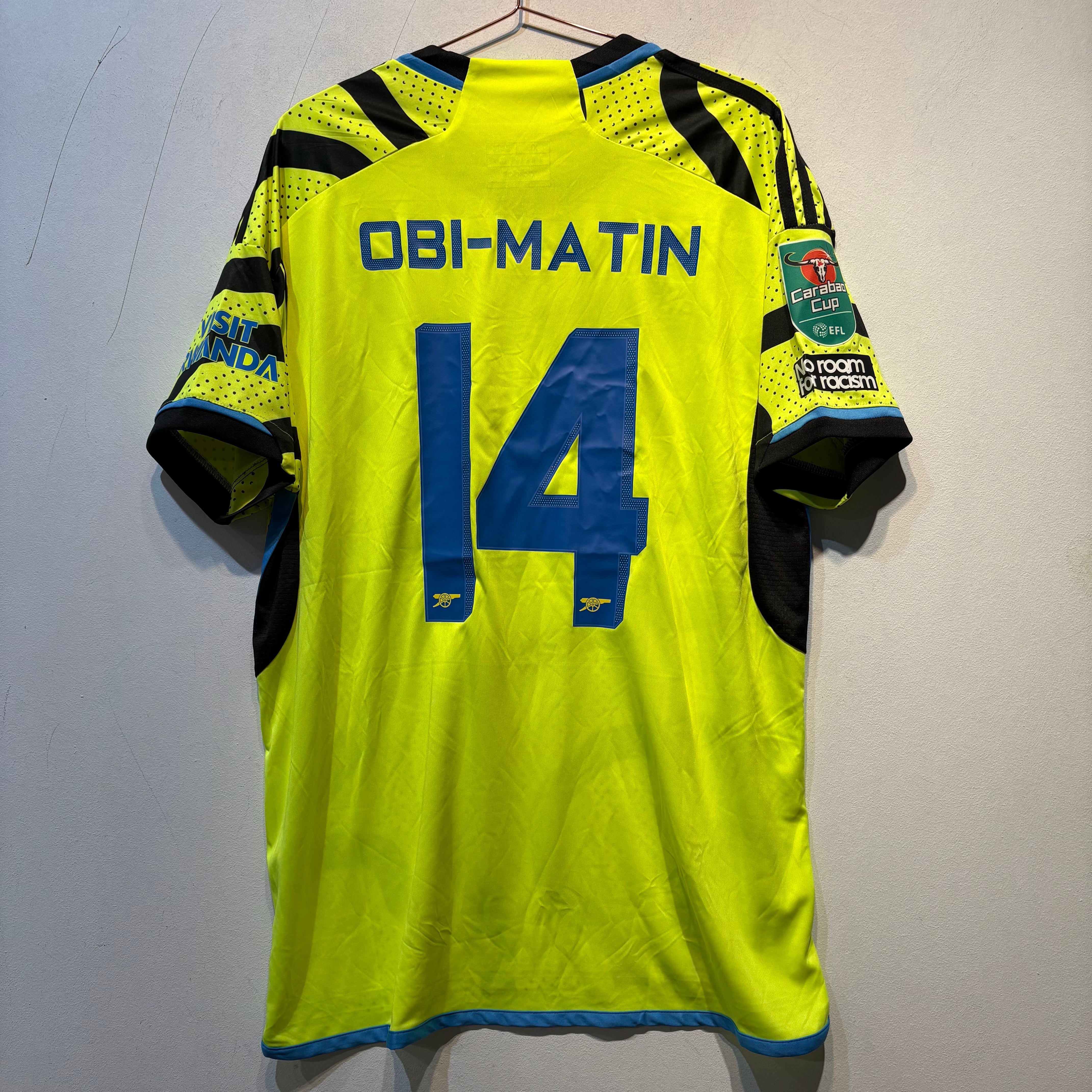 Arsenal “Obi-Martin” Third Shirt - 2022/2023 - XL - Carabao Cup