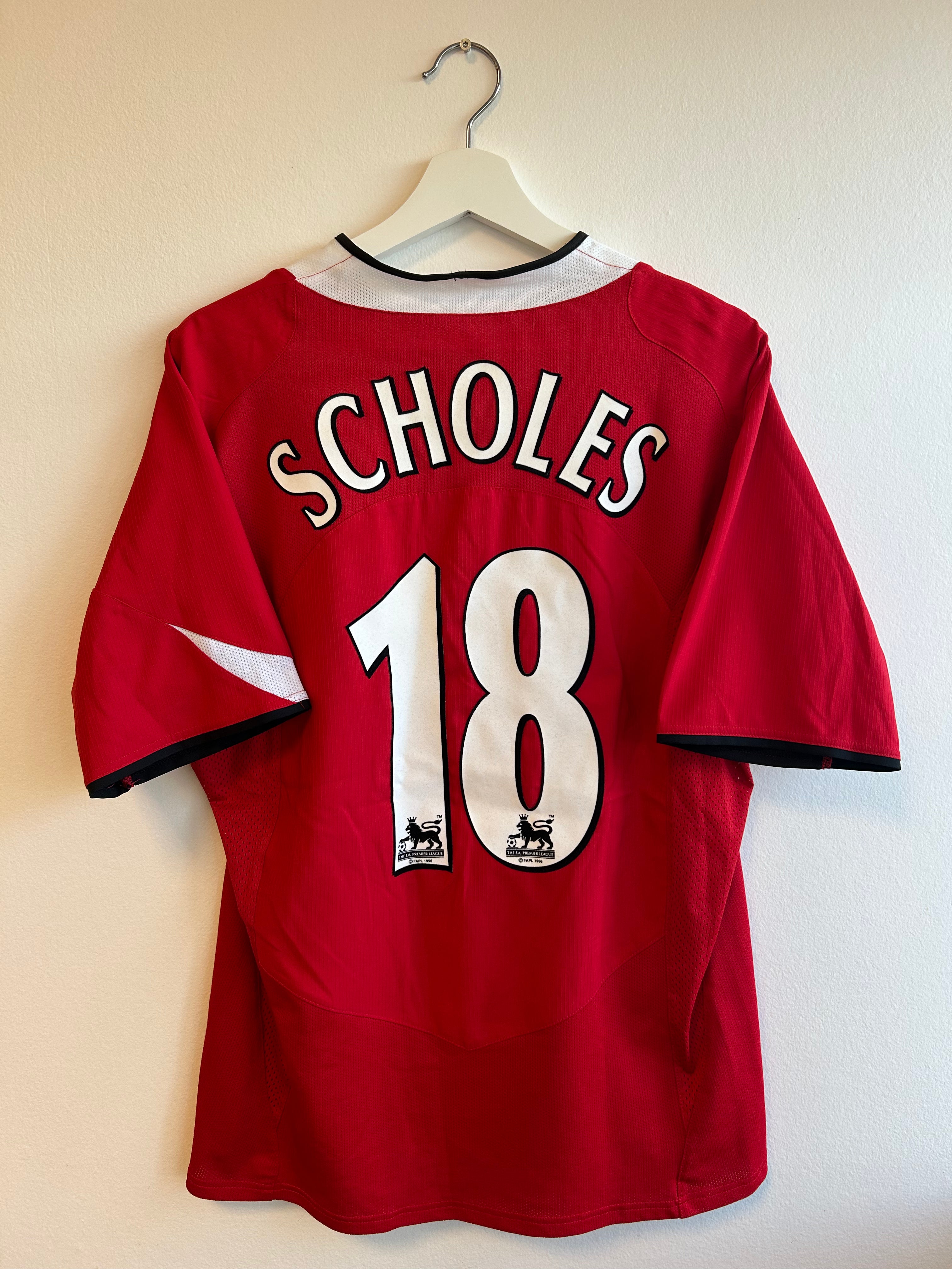 Manchester United “Scholes” Home - 2004/2005 - Large