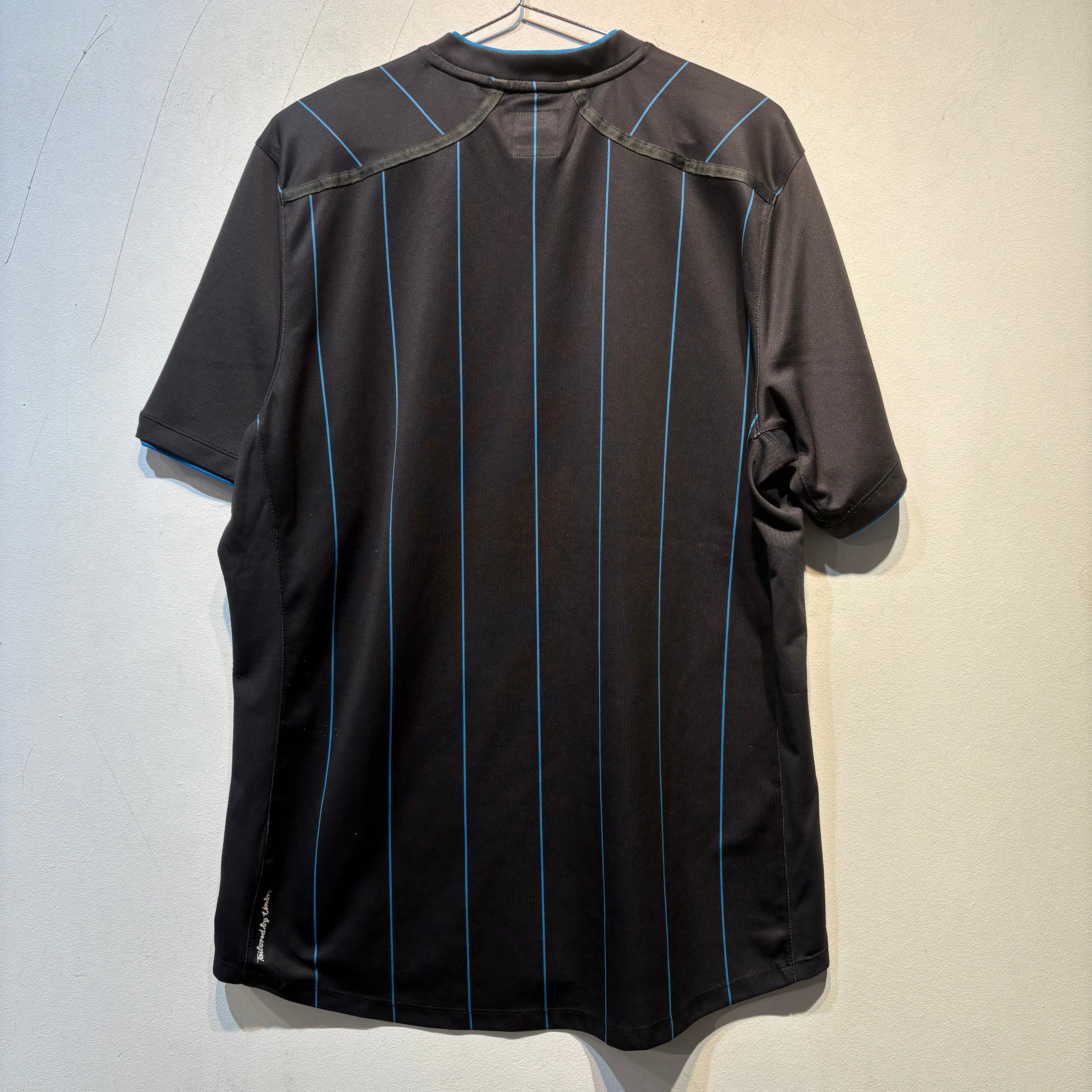 Rangers FC Away Shirt 2012/2013 Black/Blue Pinstripe – Large