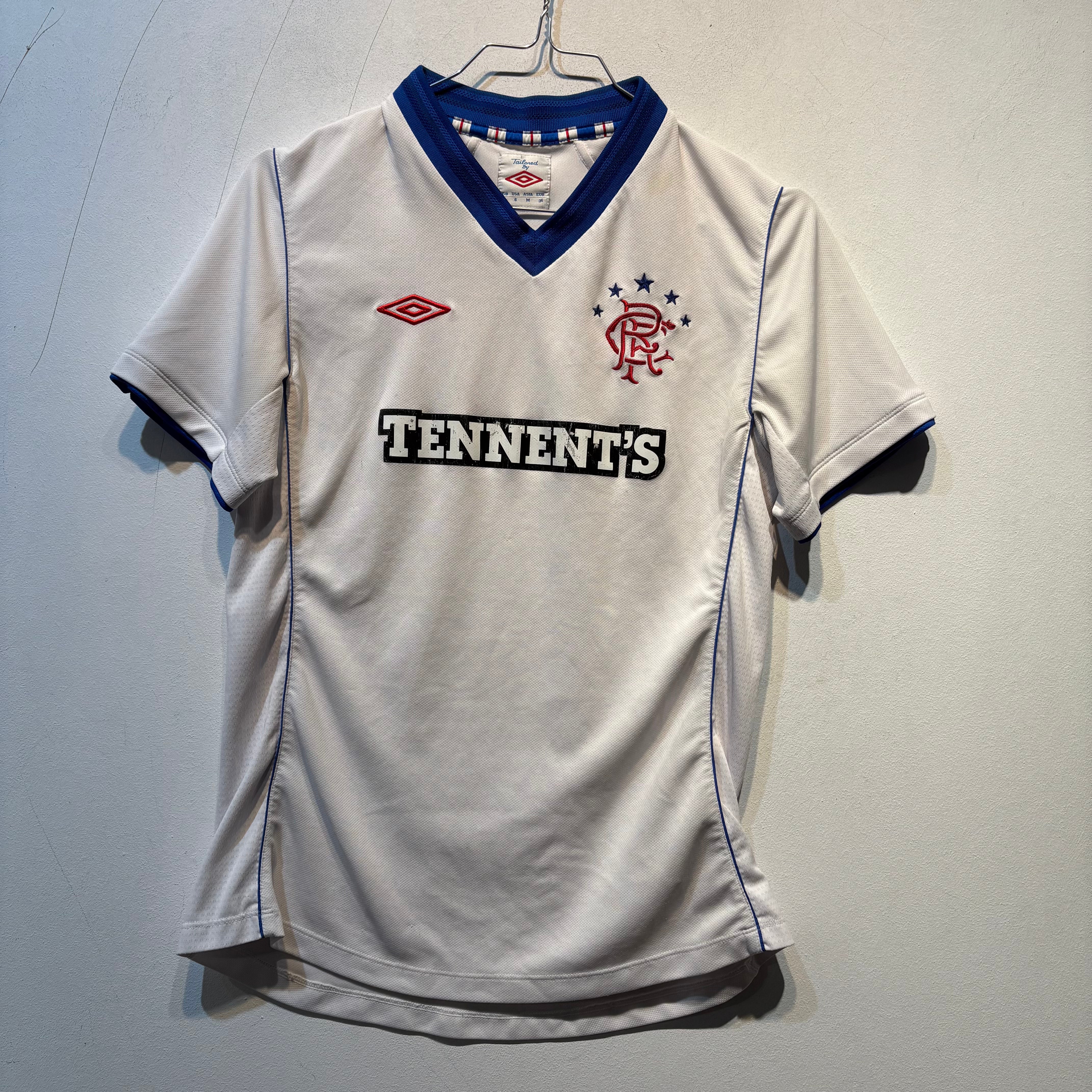 Rangers FC Away Shirt 2006/07 – Umbro Tailored – Women’s Medium – Tennent’s Sponsor
