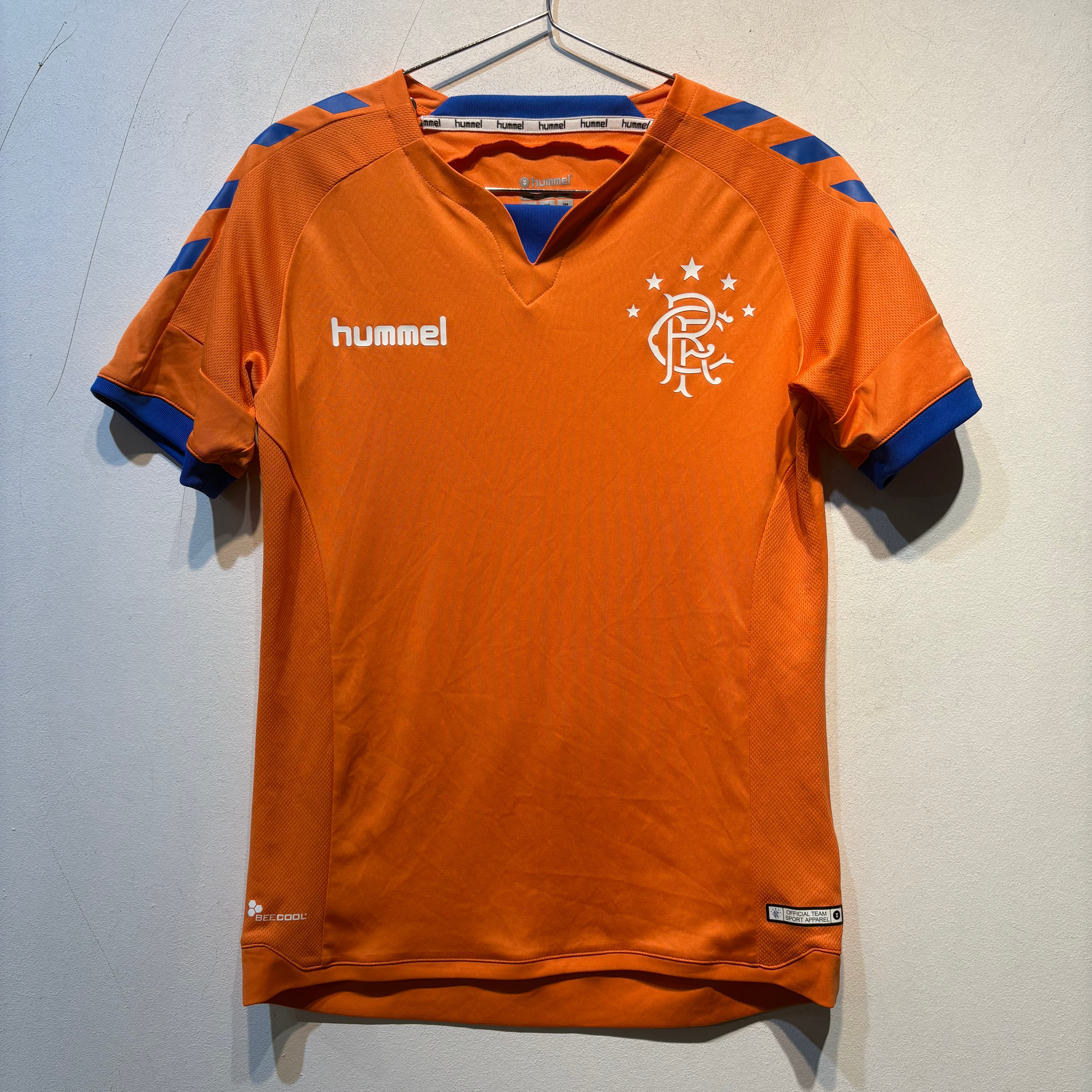 Rangers FC Away Shirt 2019/20 – Hummel – Orange – 2XL – Utilita Sponsor