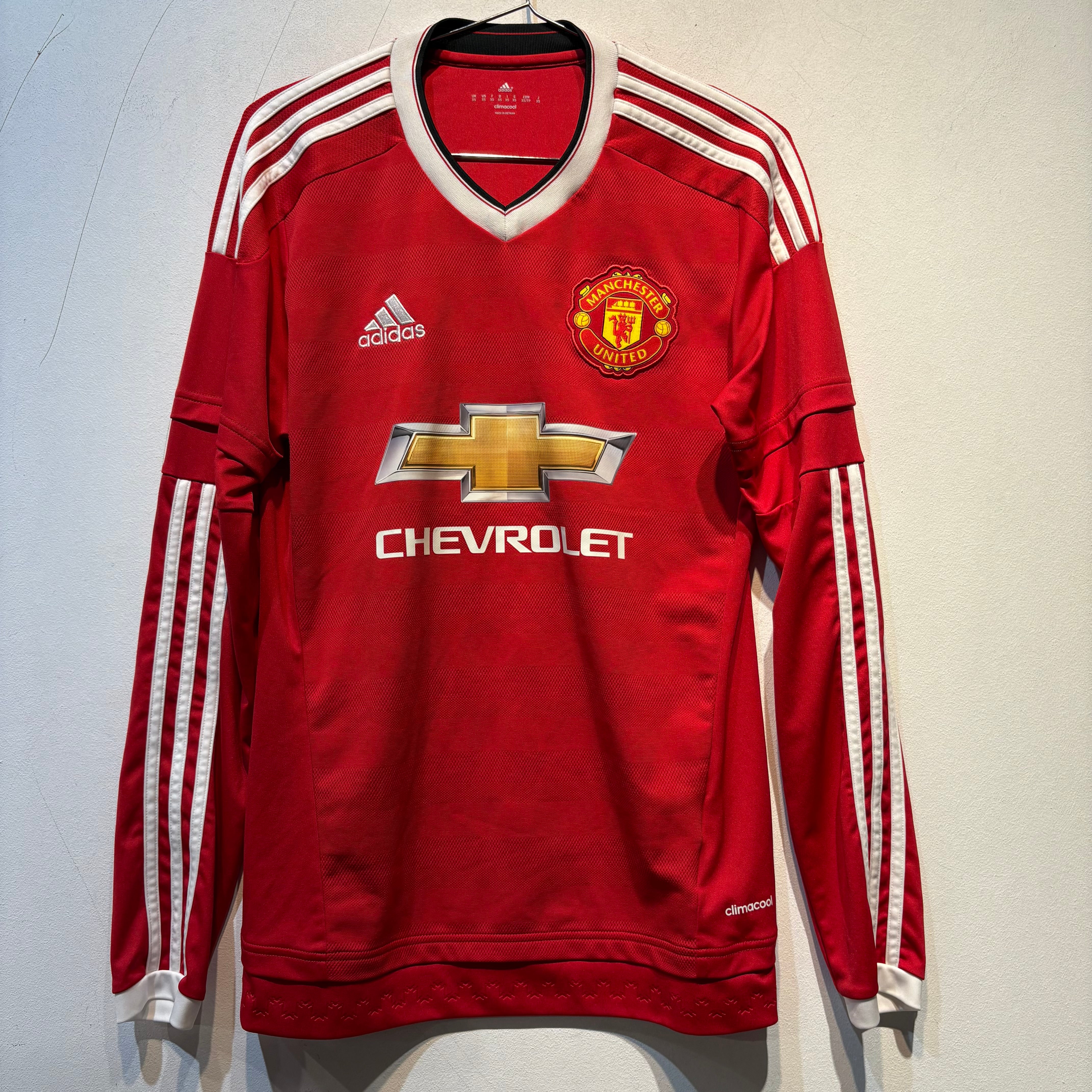 Manchester United 2015/16 Home Long Sleeve Shirt – Adidas – XS