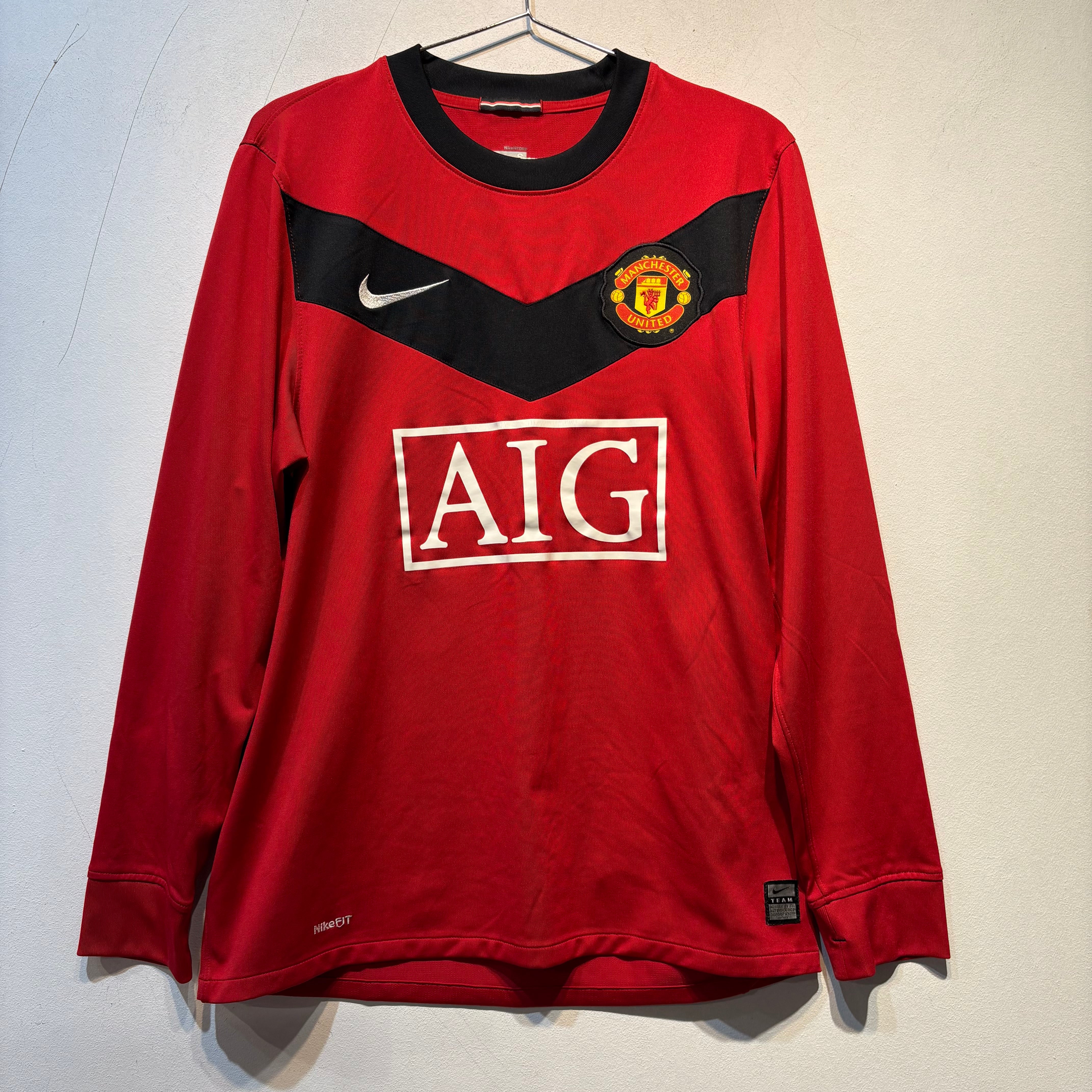 Manchester United 2008/09 Home Long Sleeve Jersey Nike AIG – S