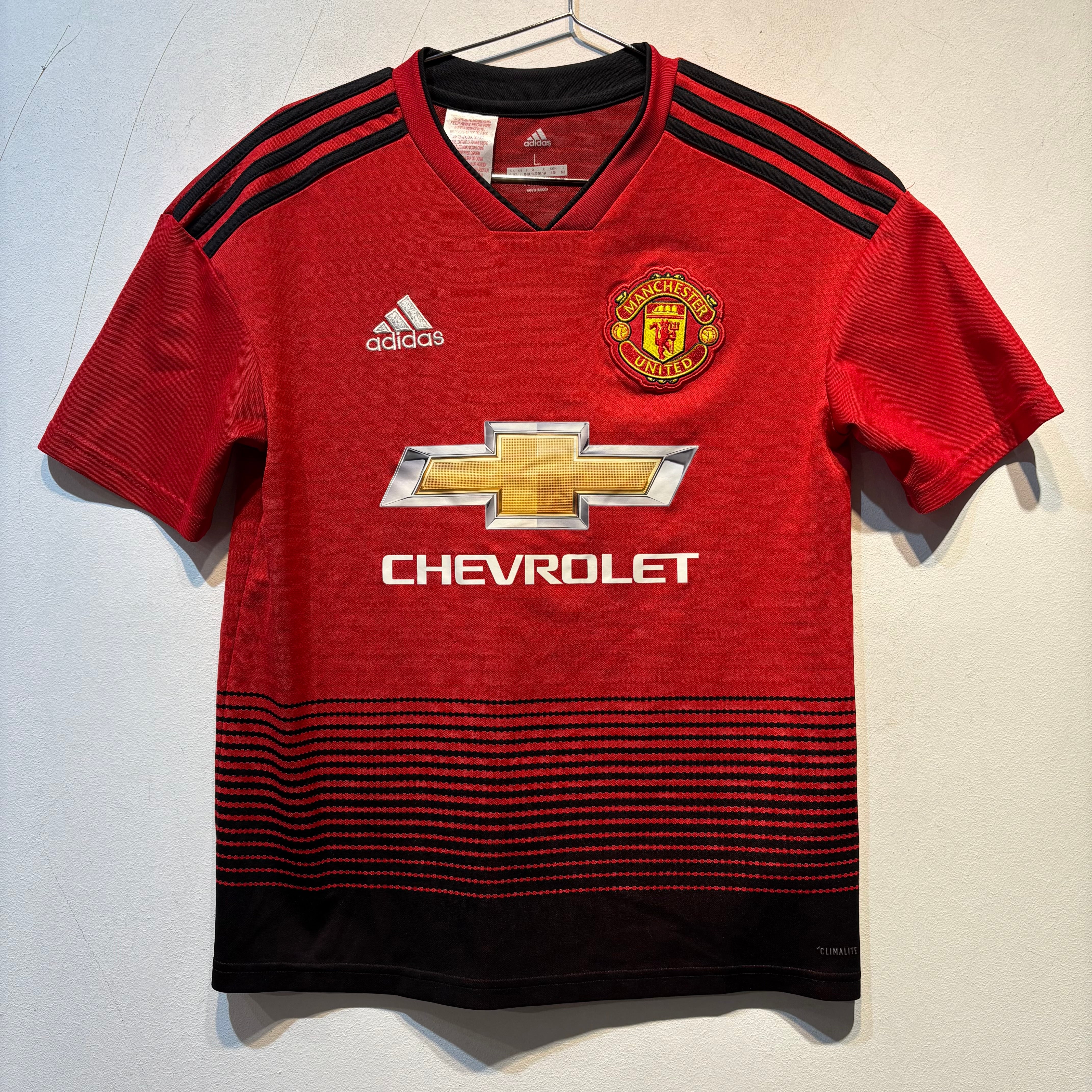 Manchester United Home Shirt 2016/2017 Adidas Climalite – Youth L (13–14Y)