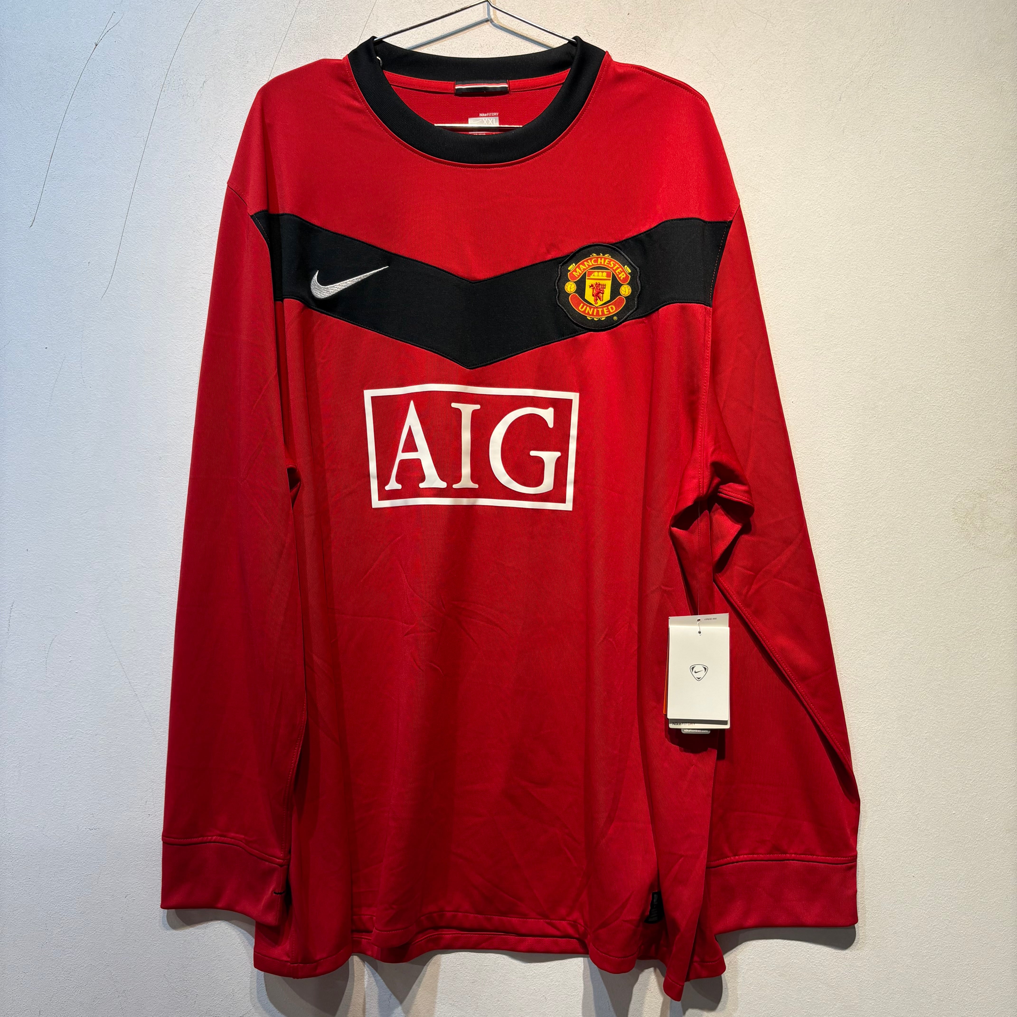 Manchester United Home Long Sleeve Shirt – 2009/2010 – Nike – XXL