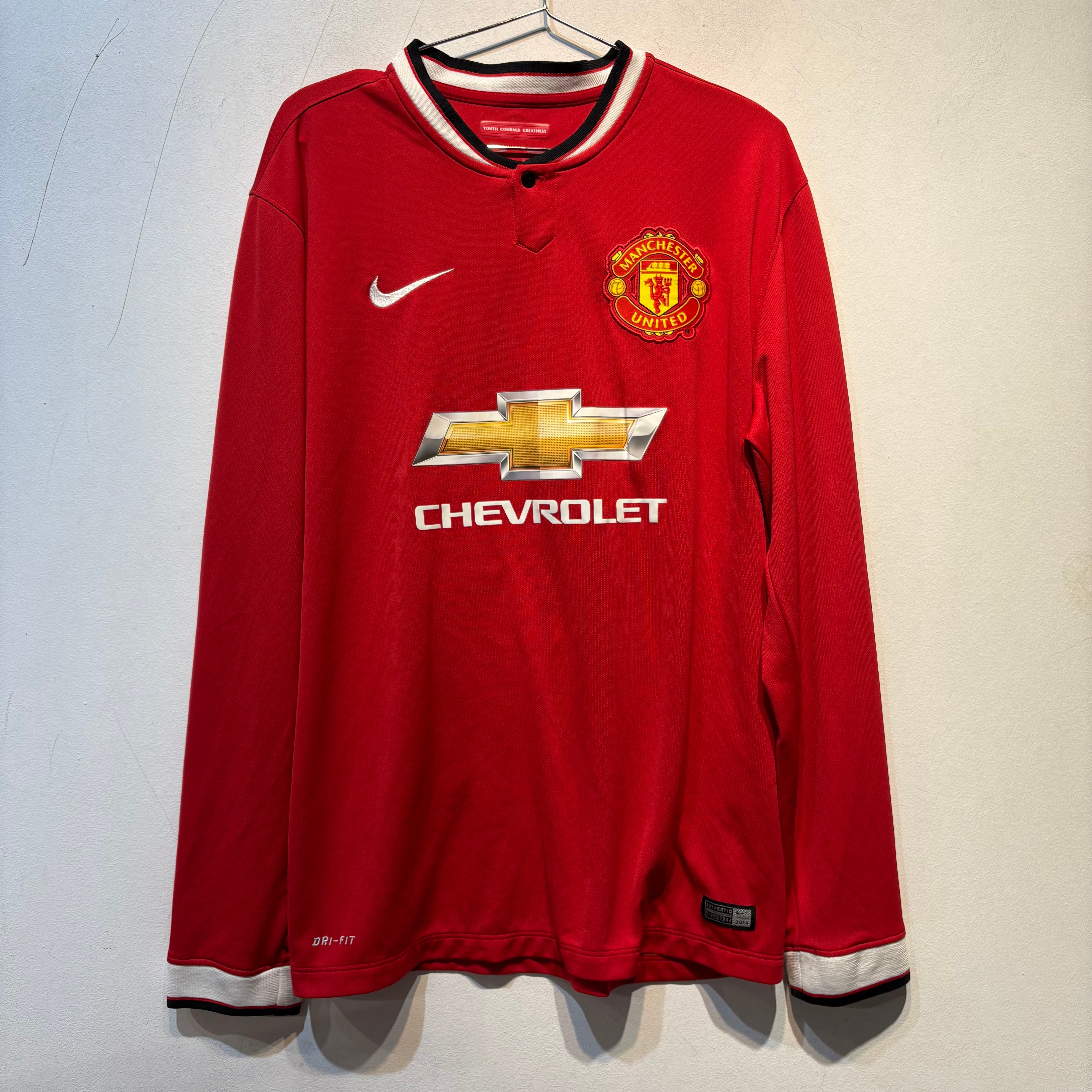 Manchester United Home Long Sleeve – 2017/2018 – Nike – Falcao 9 – Large