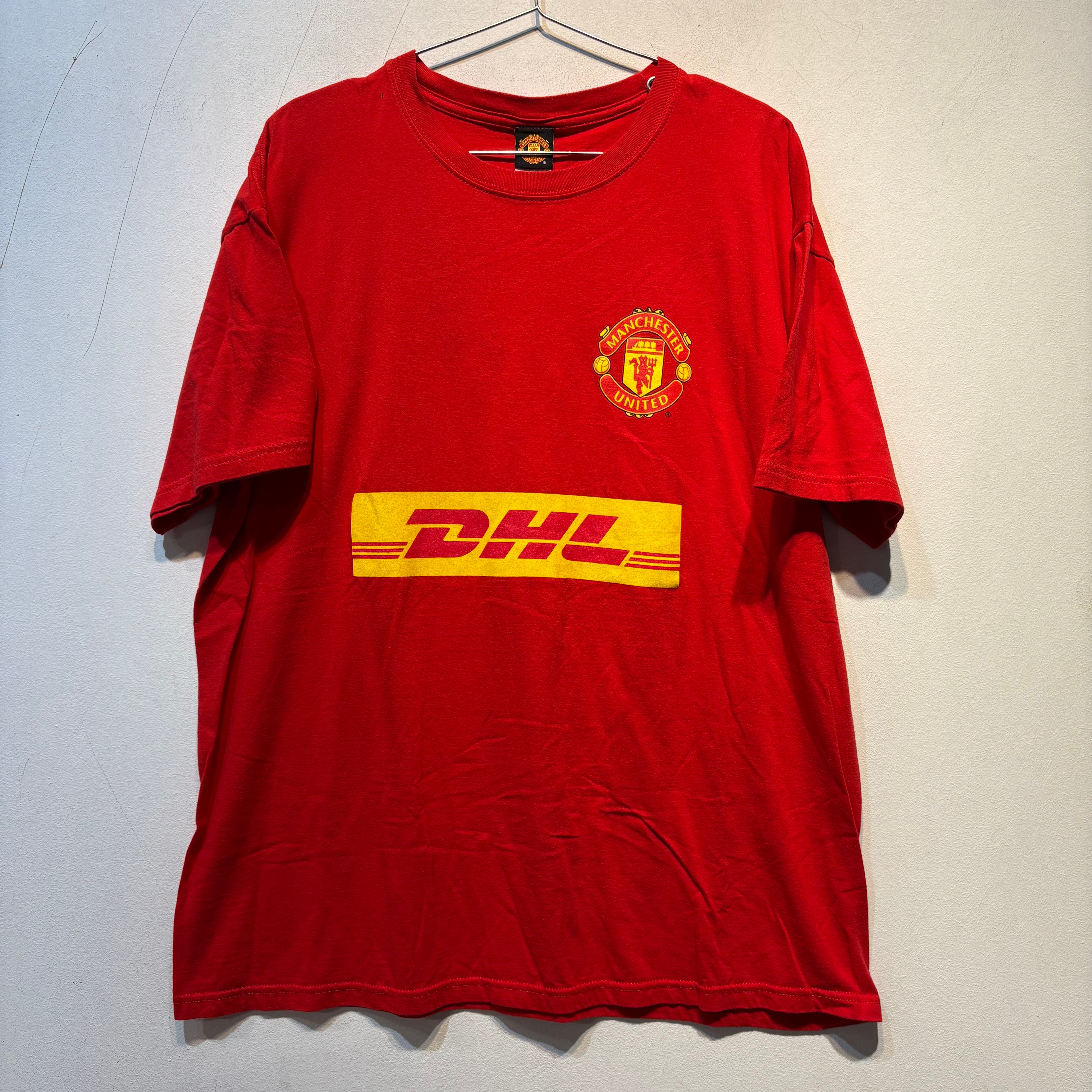 Manchester United DHL Sponsor Fan T-Shirt – Red – Size XL – Official Merchandise