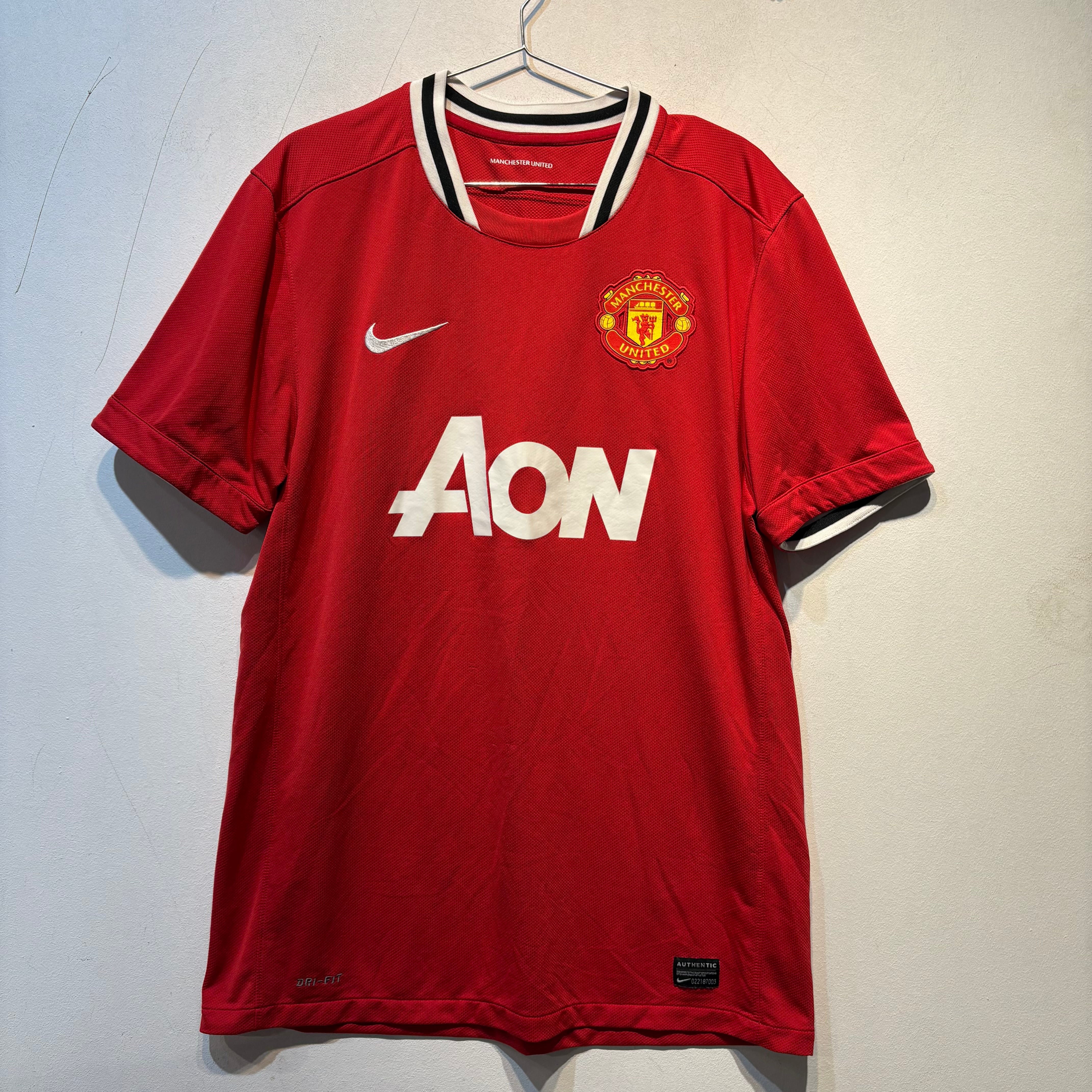 Manchester United Home Shirt – 2011/2012 – Nike – AON Sponsor – Size L