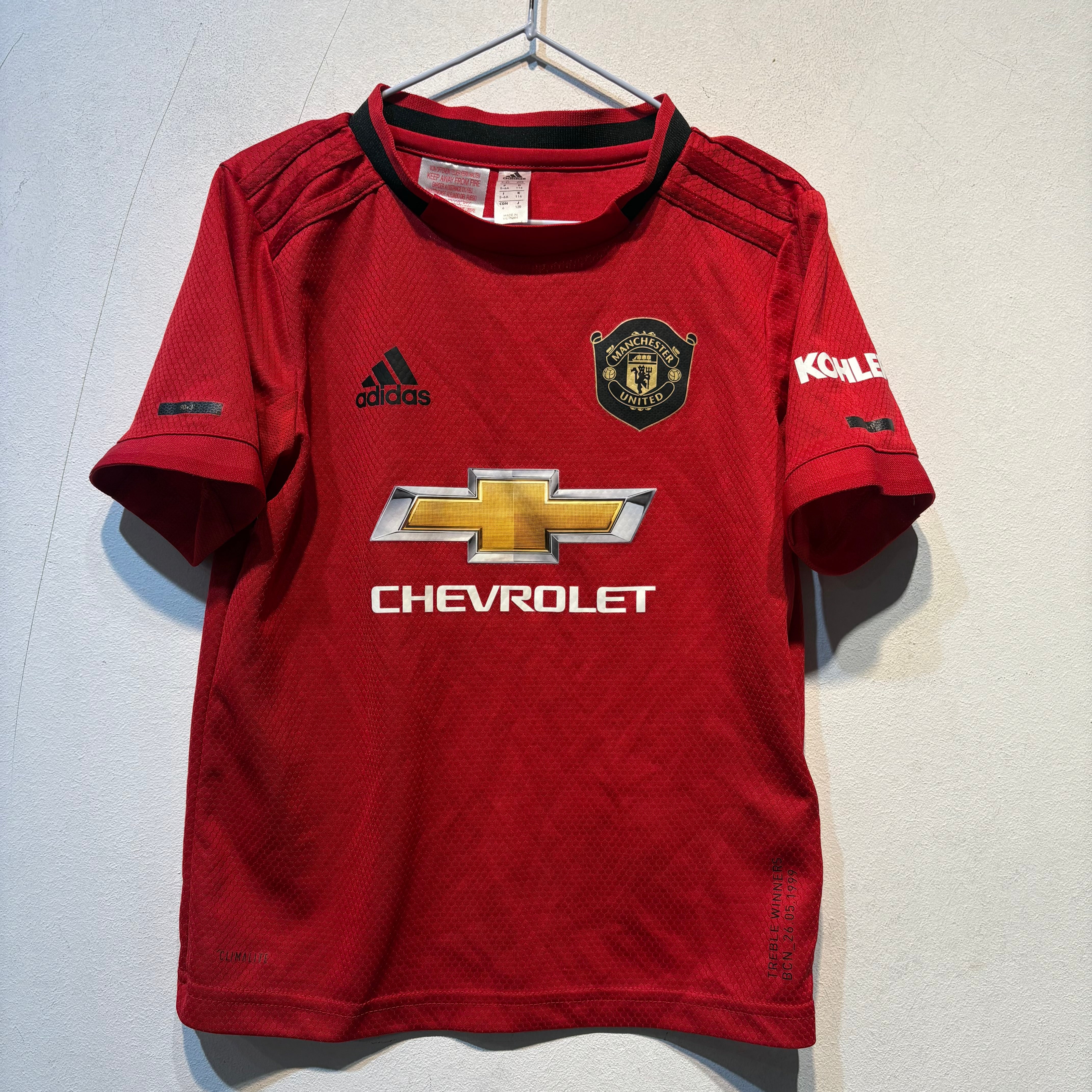 Manchester United Home “Treble Winners” Shirt – 2018/2019 – adidas – Kids 5–6 Years