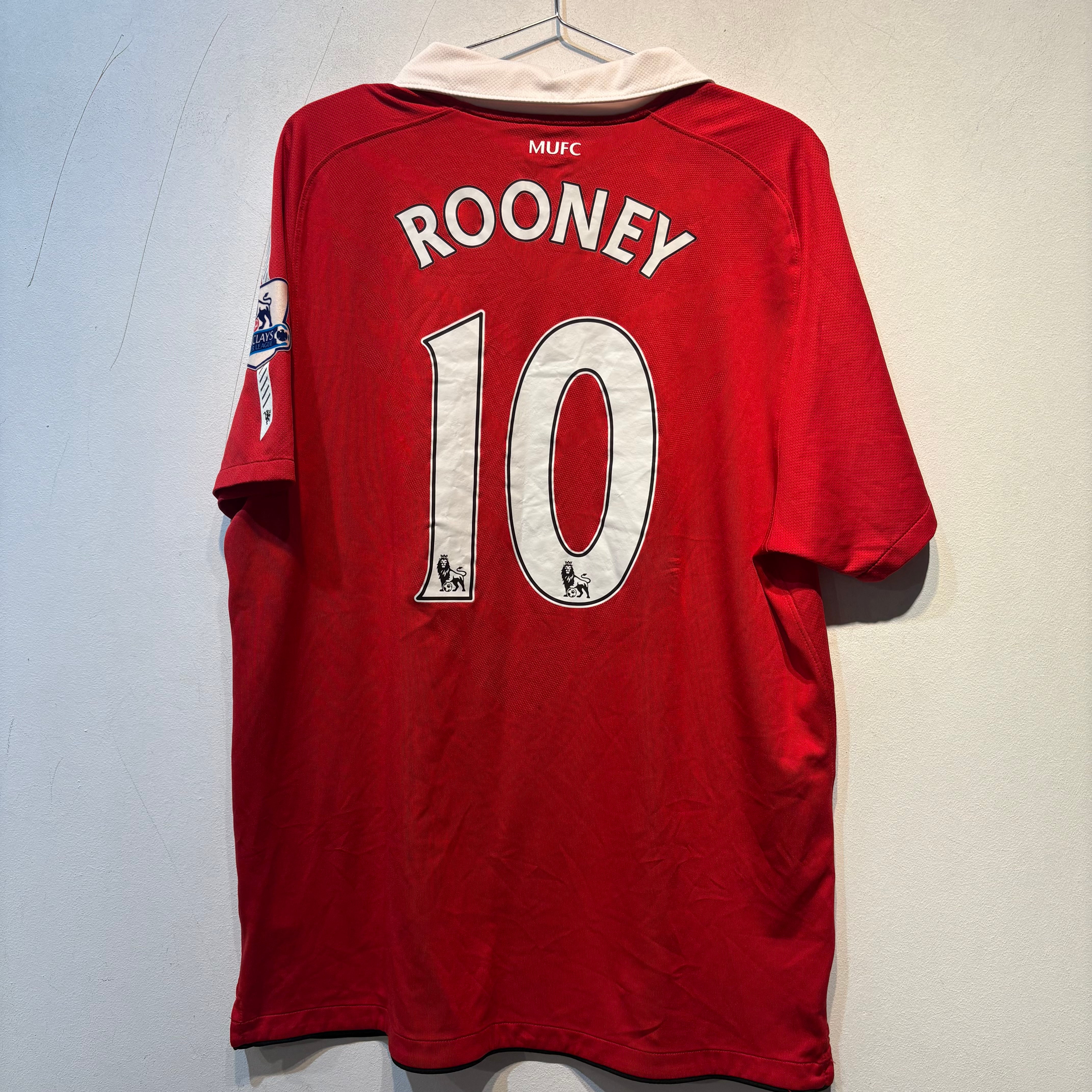 Manchester United “Rooney” Home – 2010/2011 – Large (Authentic)