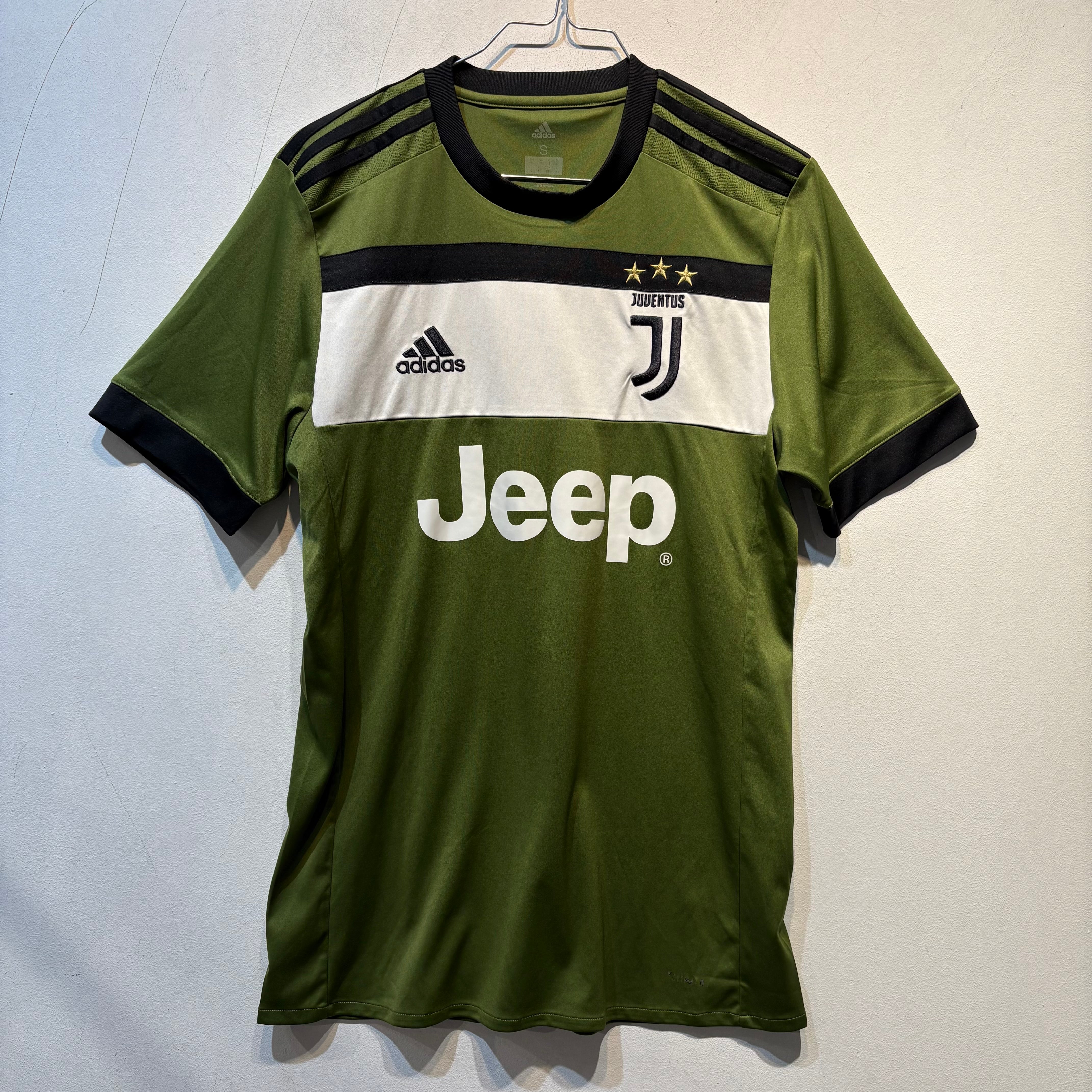 Juventus Adidas Third Shirt 2017/2018 – Olive Green – Size S – Authentic