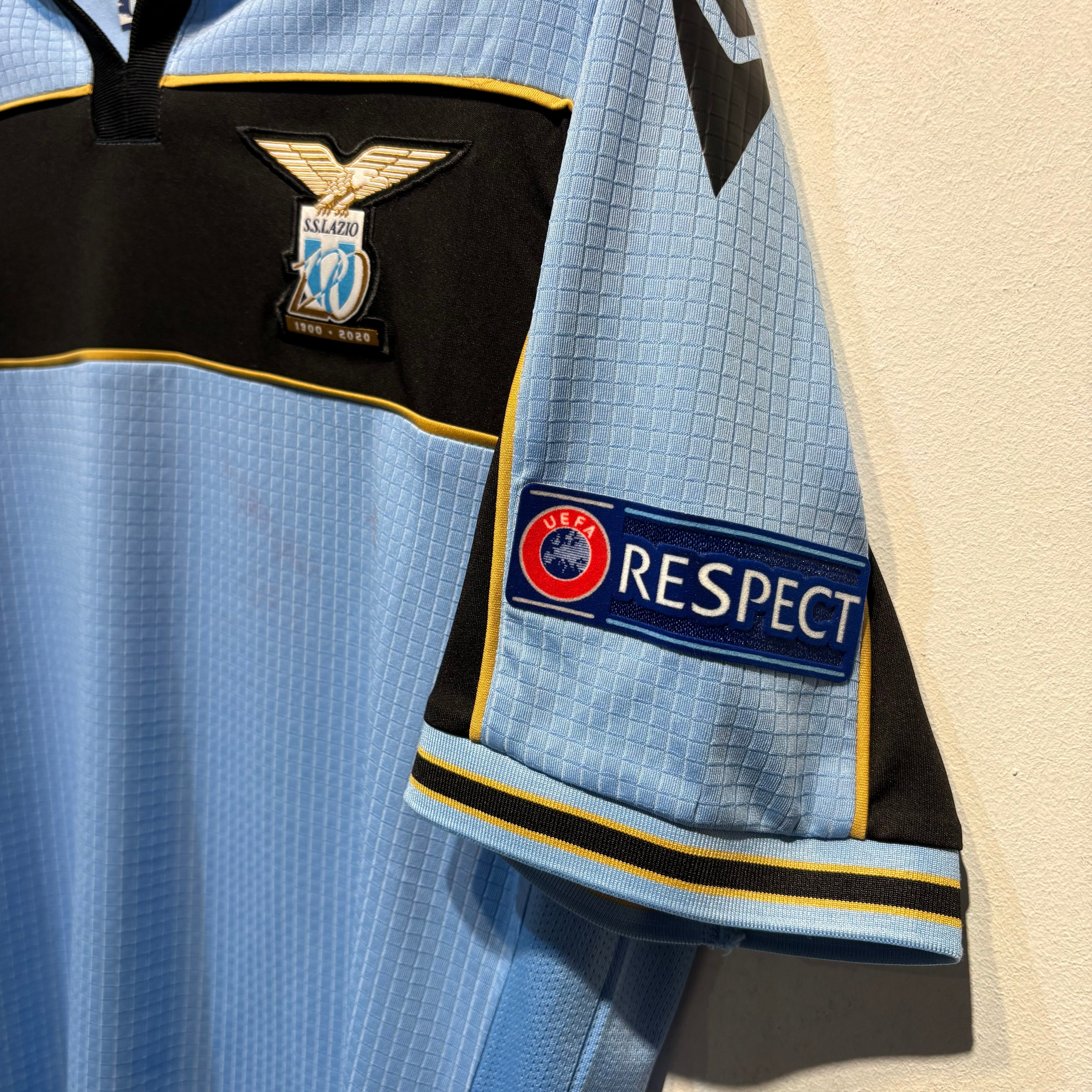 SS Lazio 120th Anniversary Home Shirt – 2019/2020 – Small (UCL Patches)