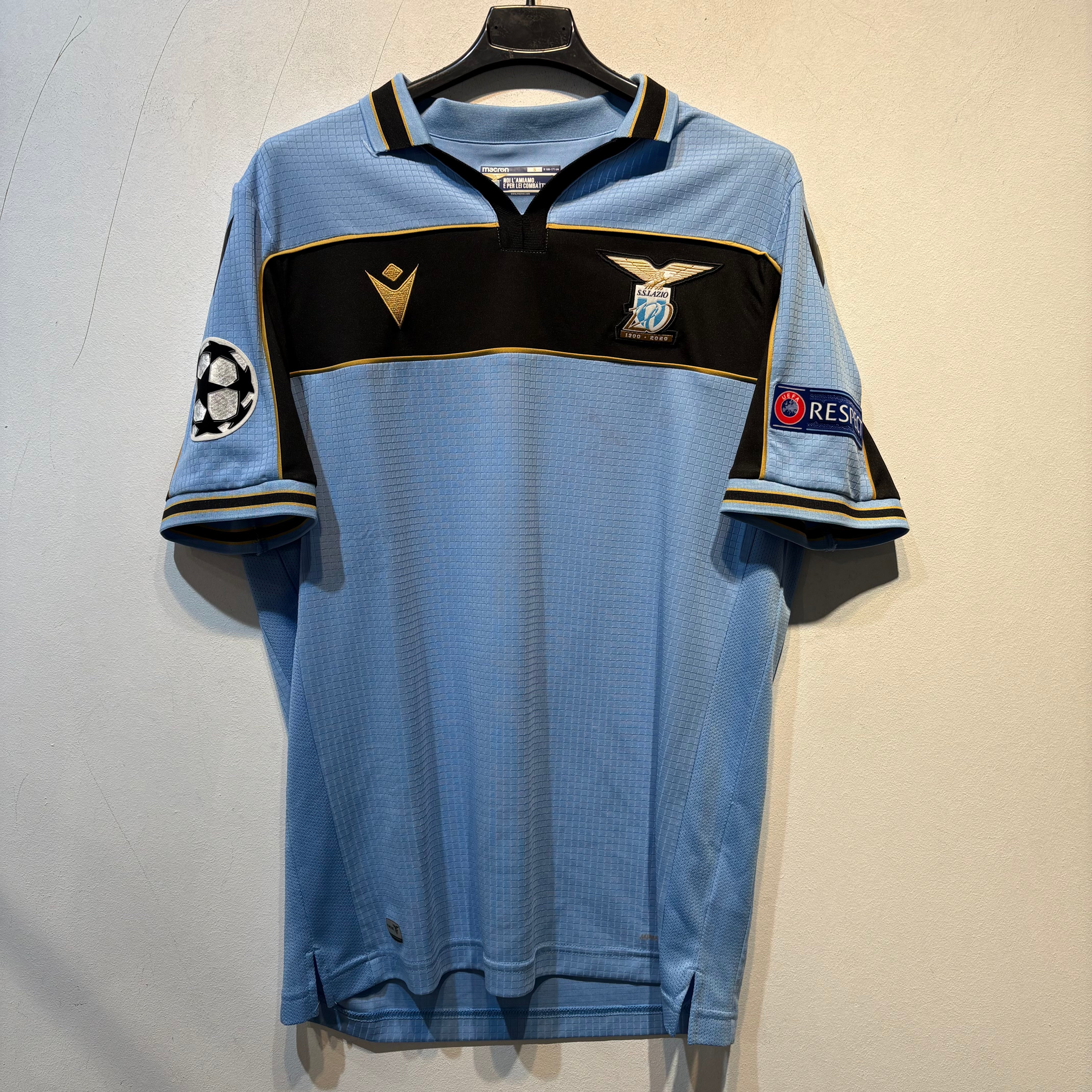 SS Lazio 120th Anniversary Home Shirt – 2019/2020 – Small (UCL Patches)