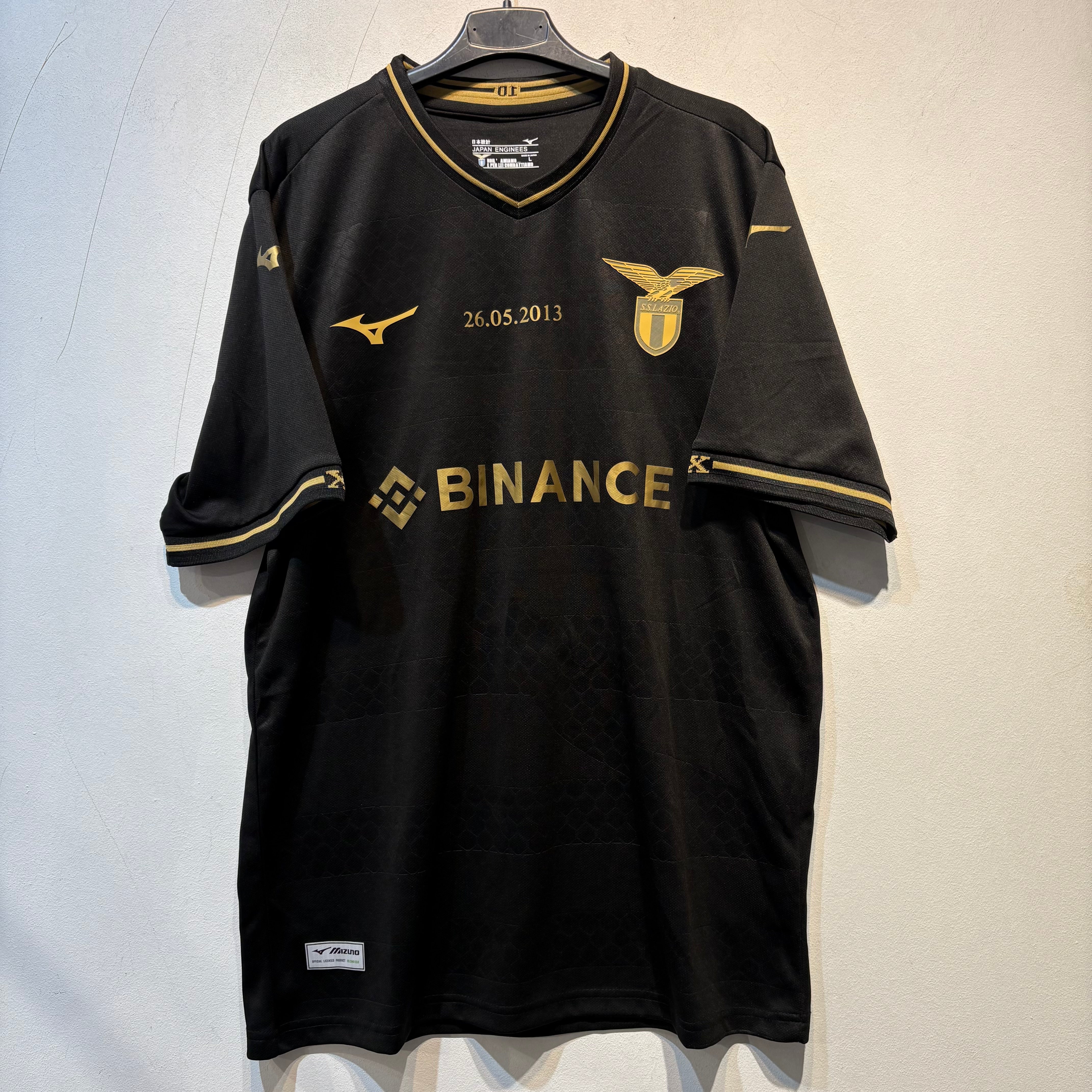 S.S. Lazio Black & Gold Third Shirt – 2021/2022 – Mizuno – Size L