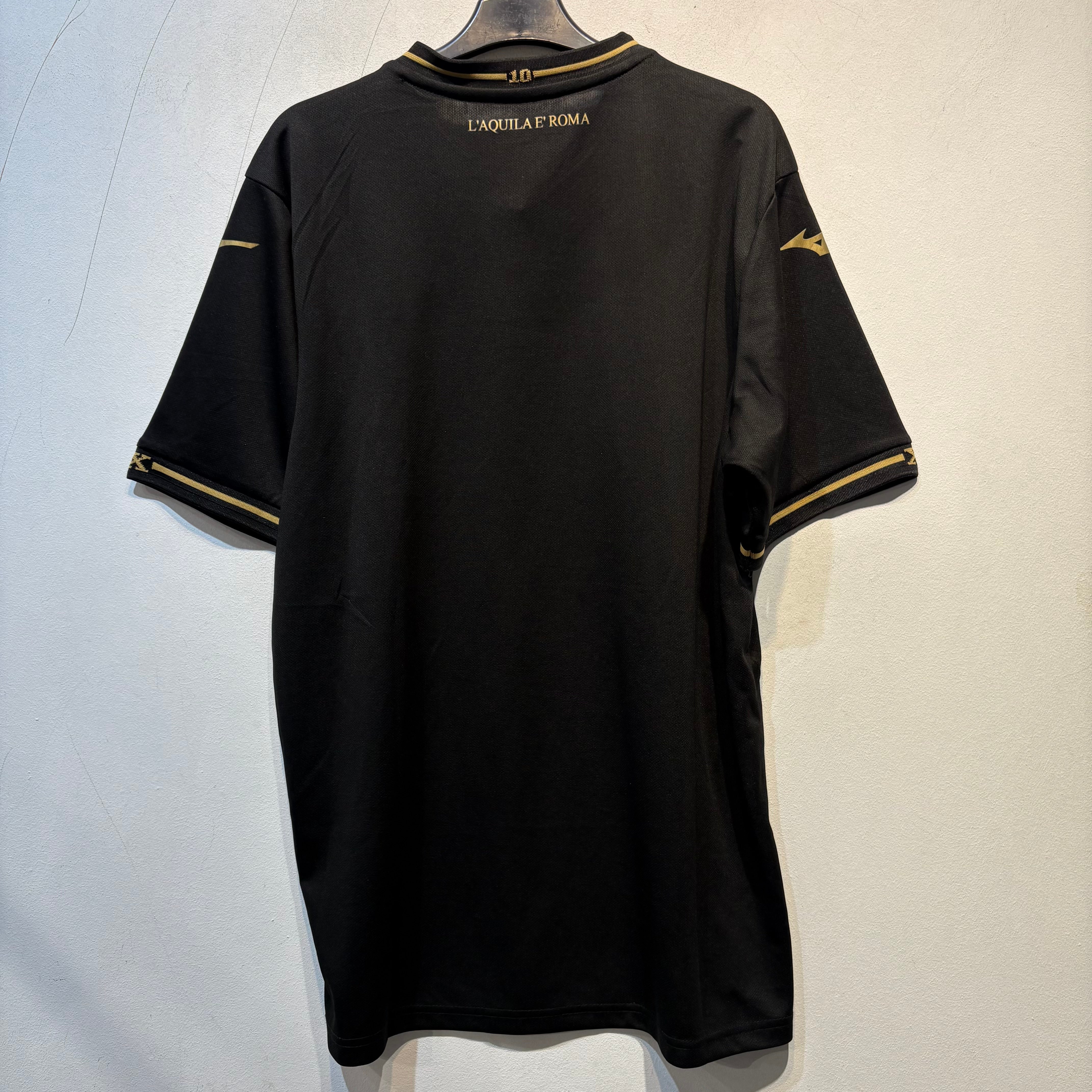 S.S. Lazio Black & Gold Third Shirt – 2021/2022 – Mizuno – Size L