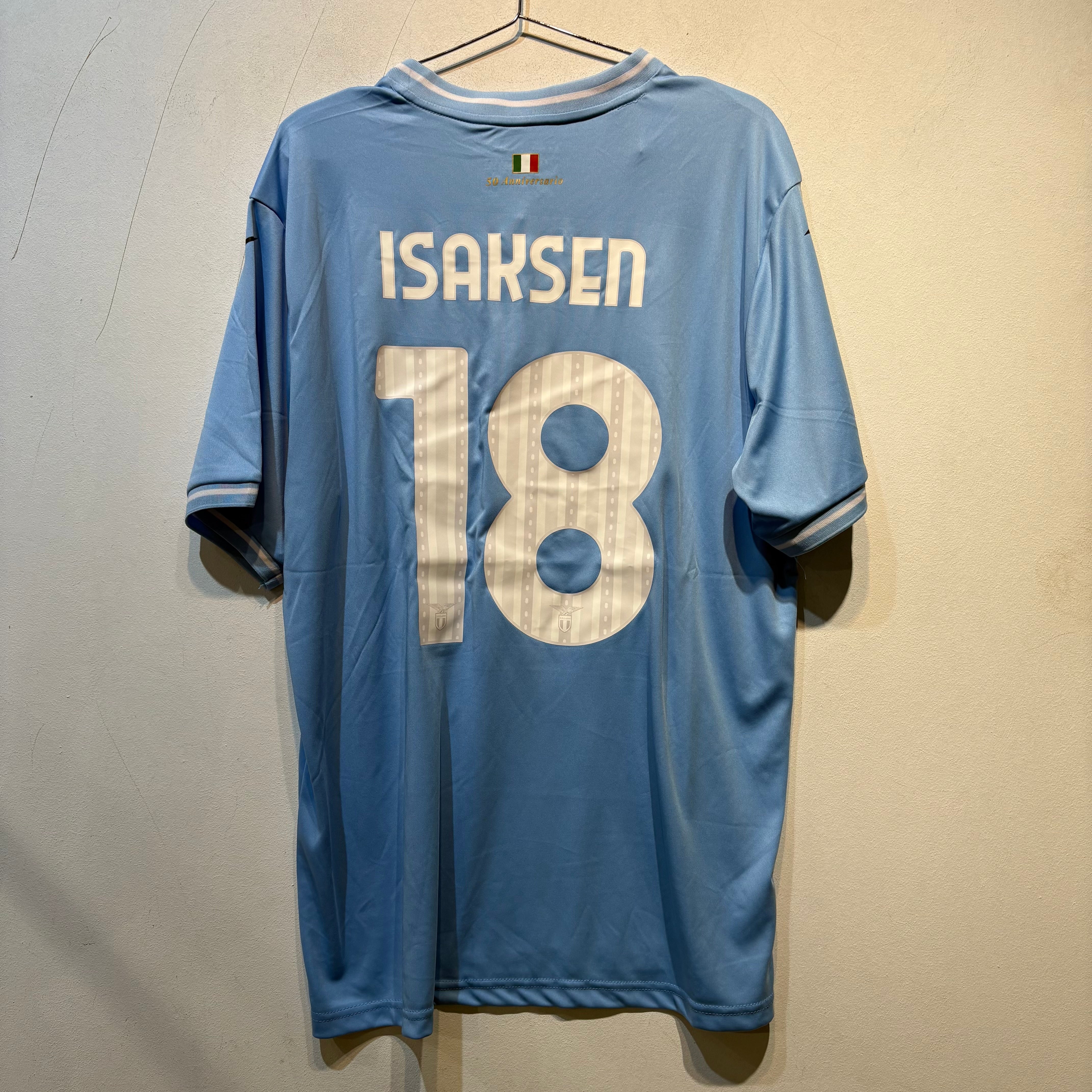 S.S. Lazio Home Shirt “Isaksen 18” – 2023/2024 – Mizuno – Size XL