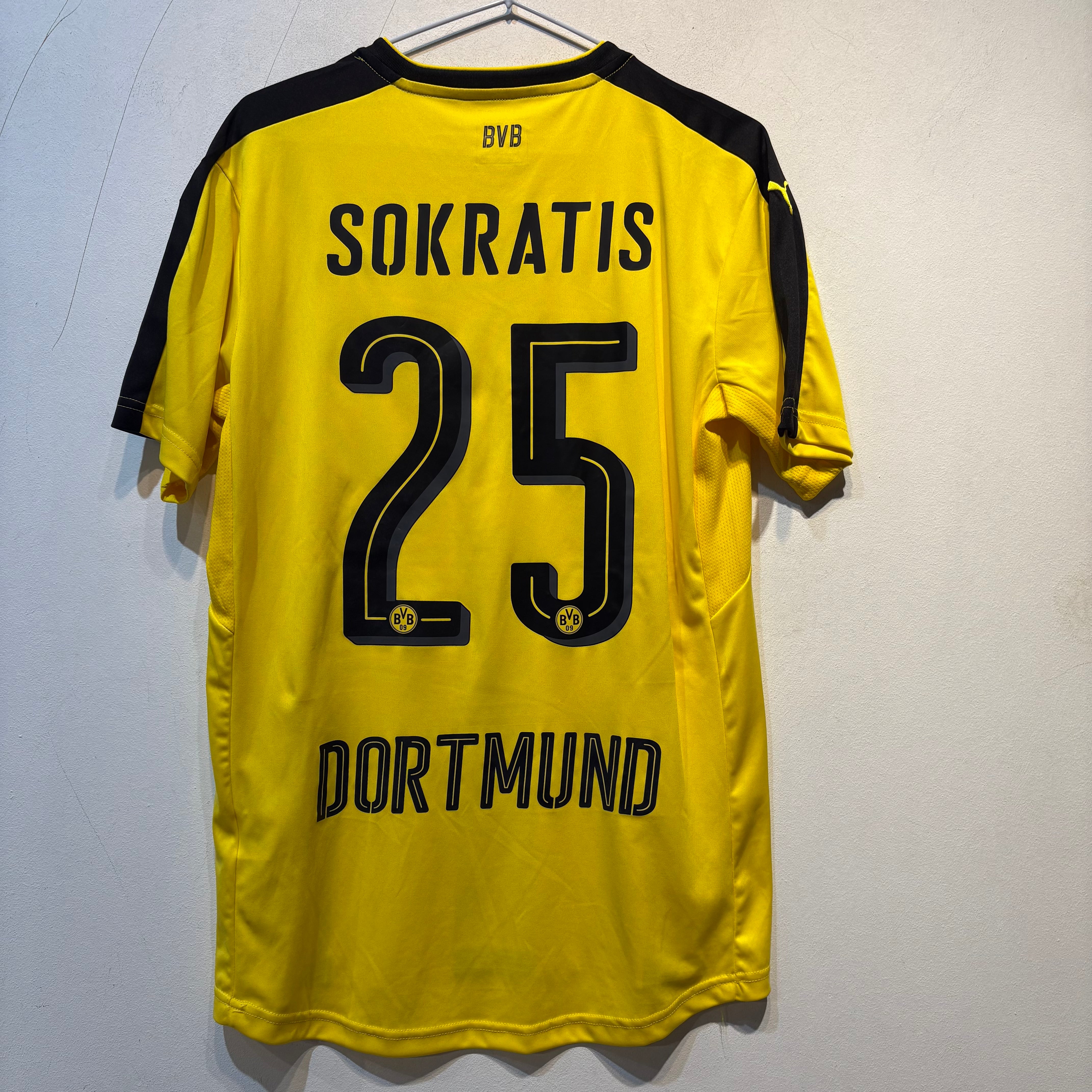 Borussia Dortmund “Sokratis 25” Home Shirt – 2013/2014 – Puma – Size S