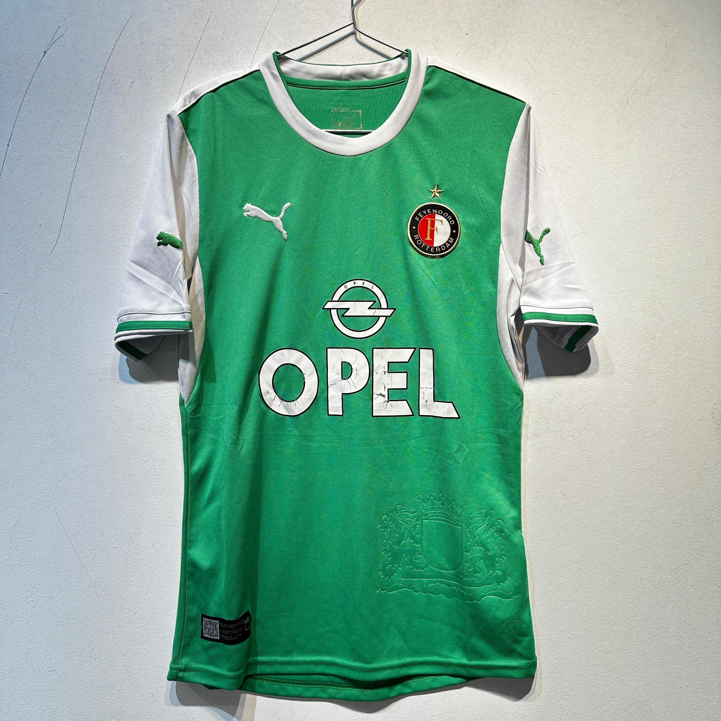 Feyenoord 2014/15 Away Shirt – Puma – Green/White – Medium