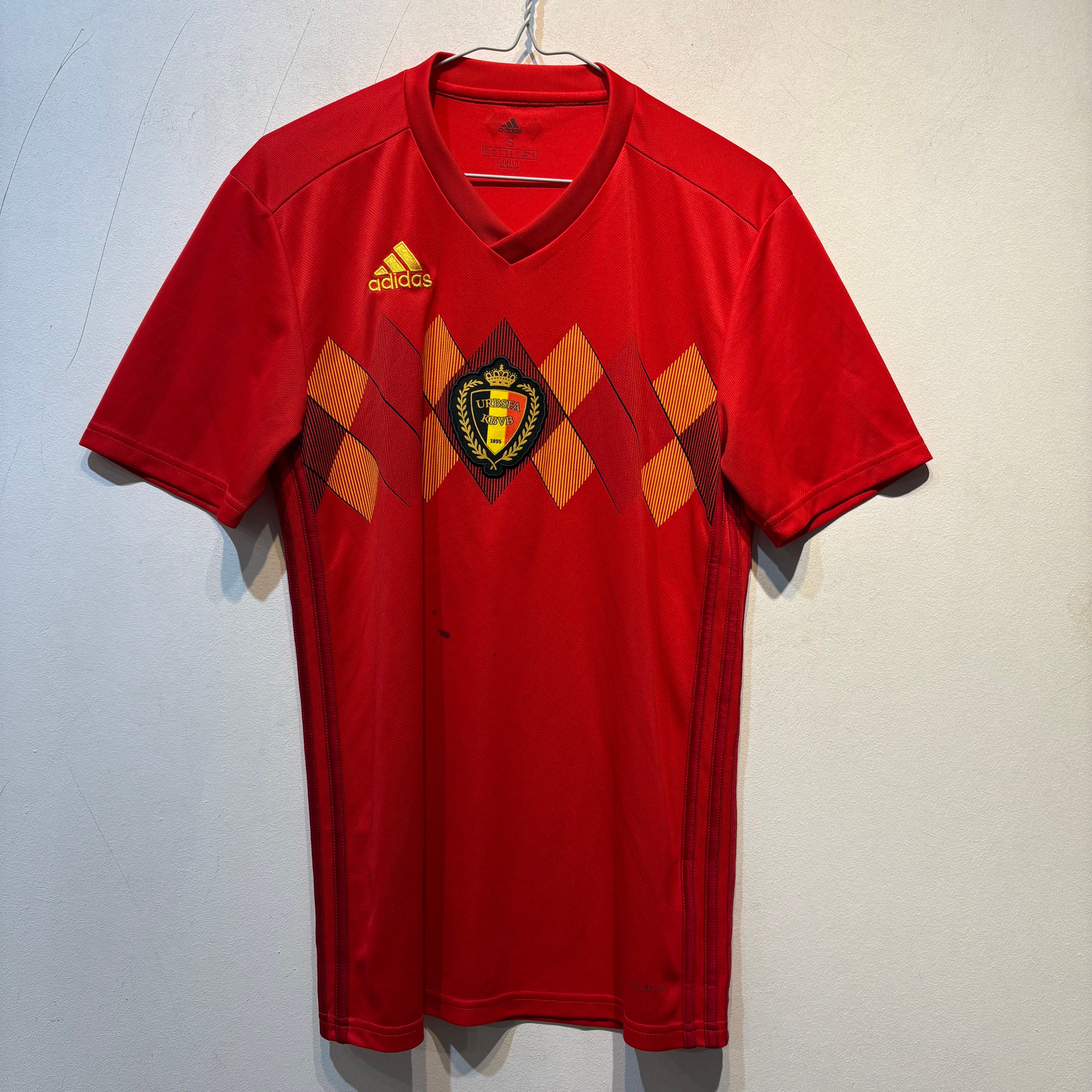 Belgium Home Shirt – 2018 World Cup – Adidas Climalite – Size S