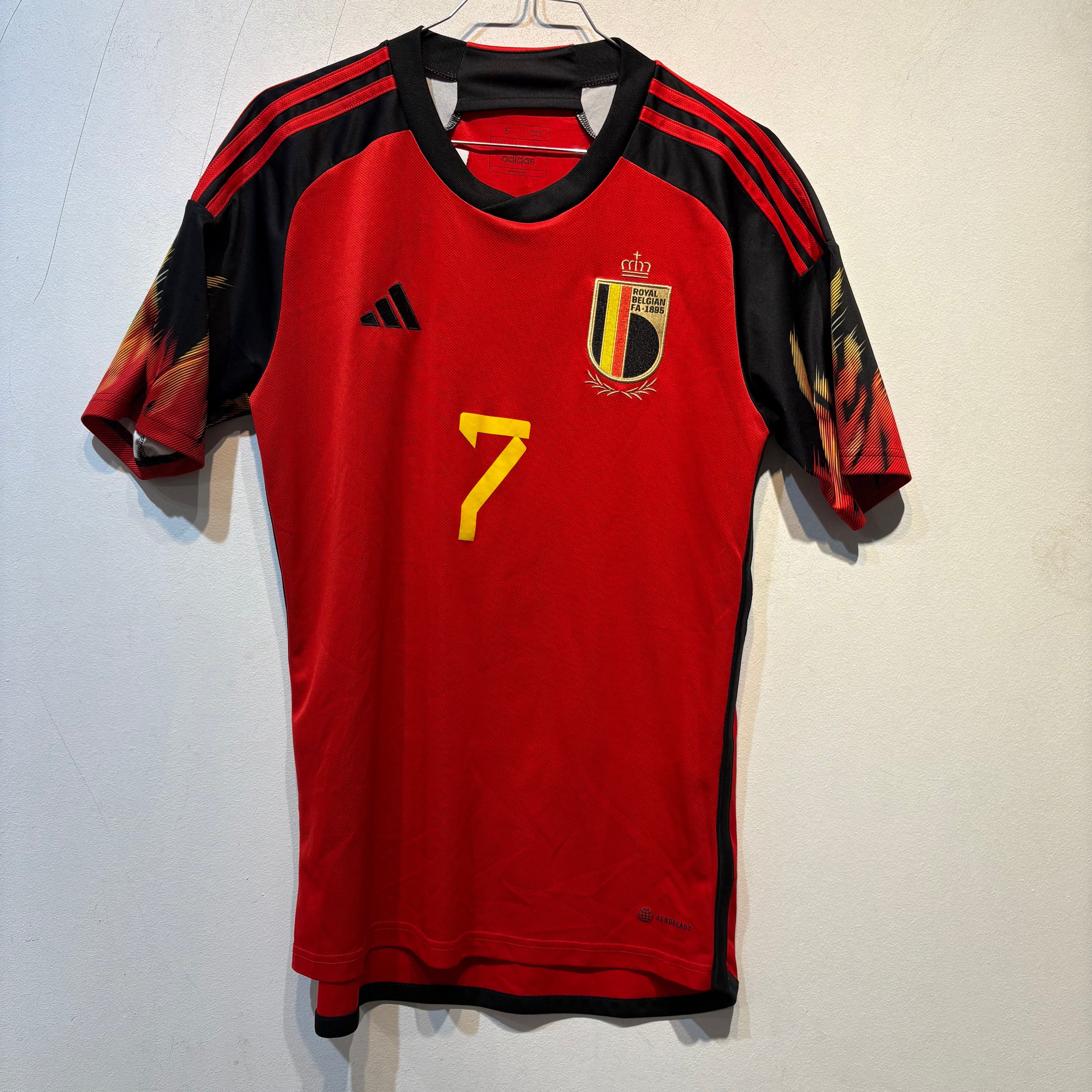 Belgium Home Shirt – 2022/2023 – Doku #7 – Adidas AEROREADY – Size S