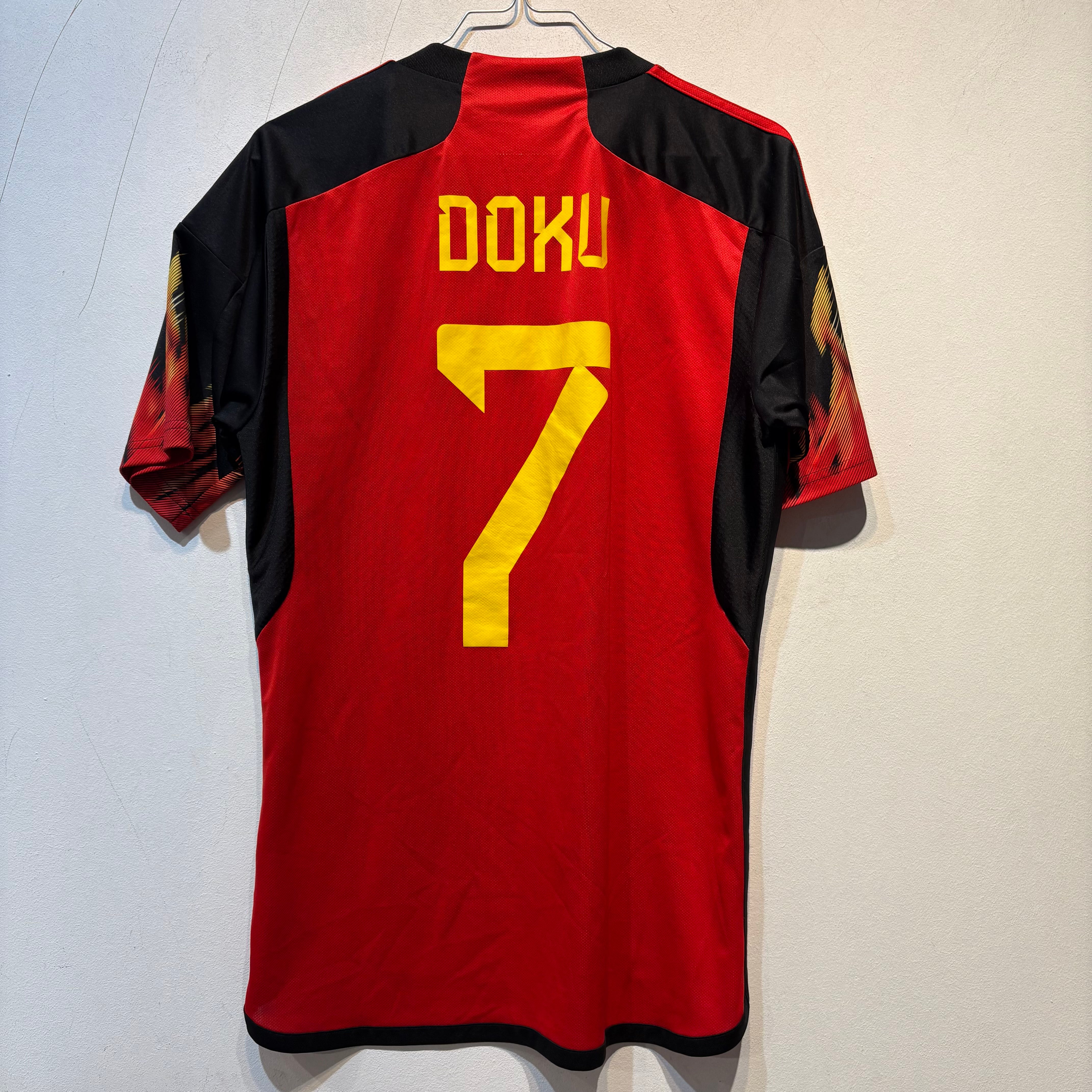 Belgium Home Shirt – 2022/2023 – Doku #7 – Adidas AEROREADY – Size S