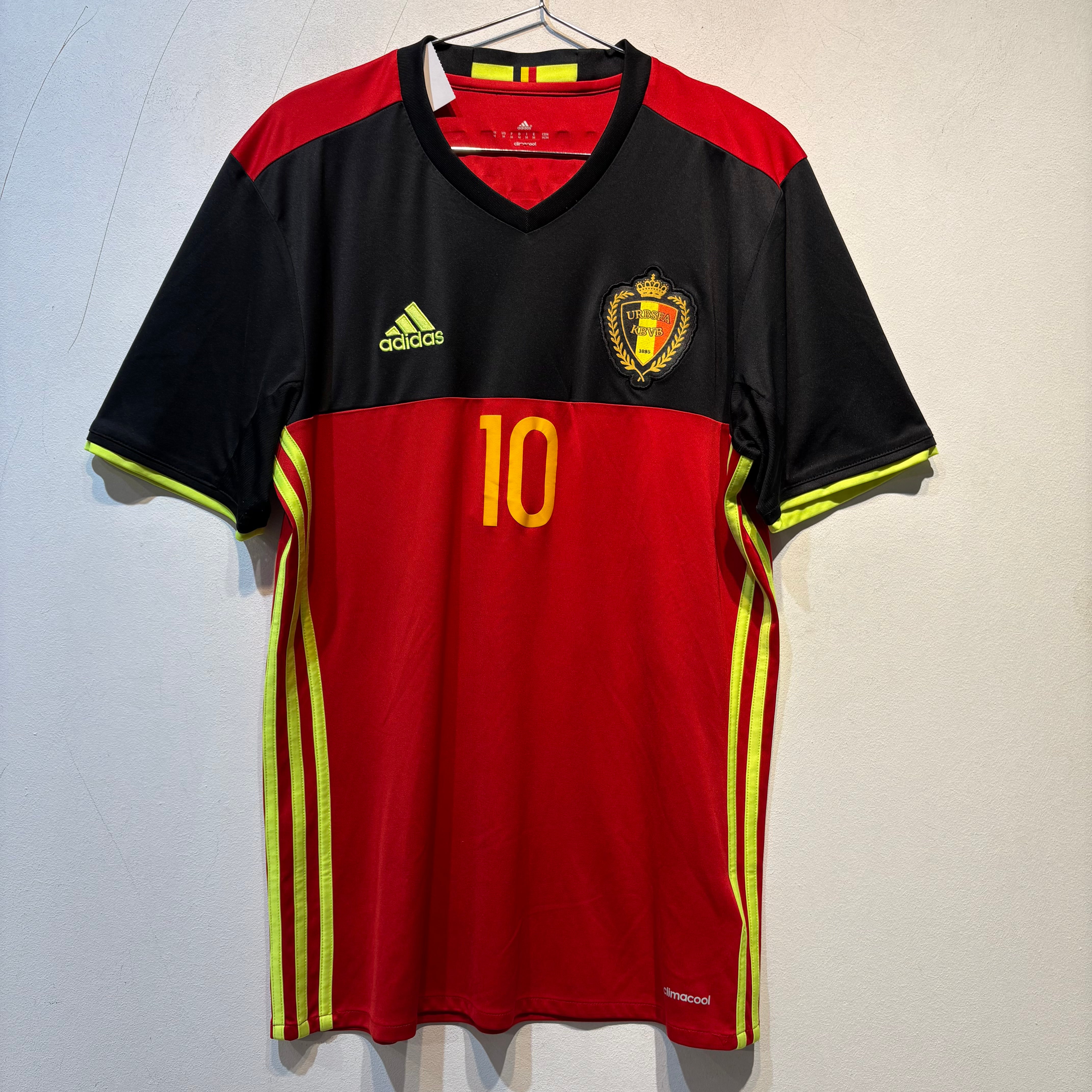 Belgium Home Shirt – Euro 2016 – Eden Hazard #10 – Adidas Climacool – Size M