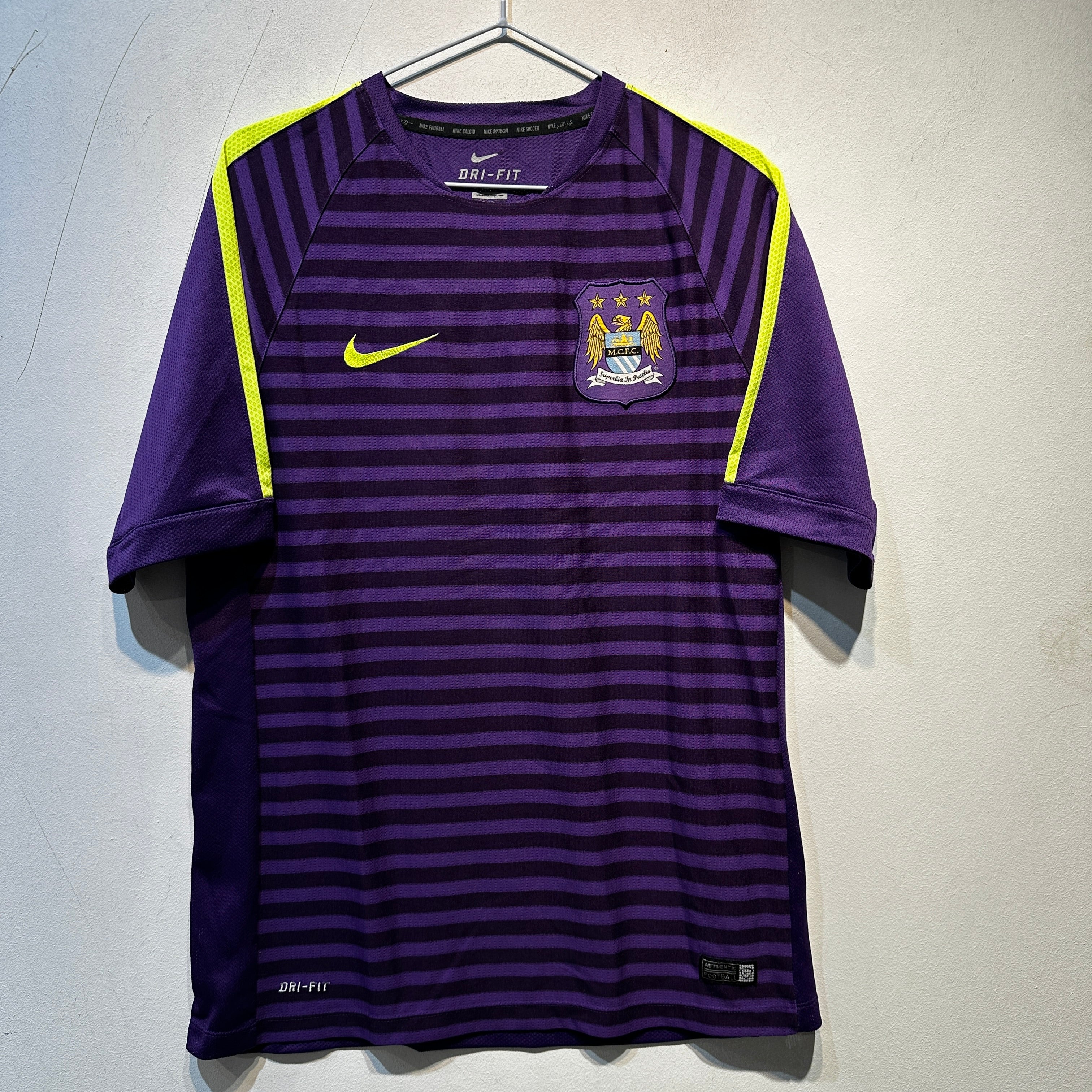 Manchester City Away Shirt 2013/14 – Nike Dri-FIT – Purple – Size L