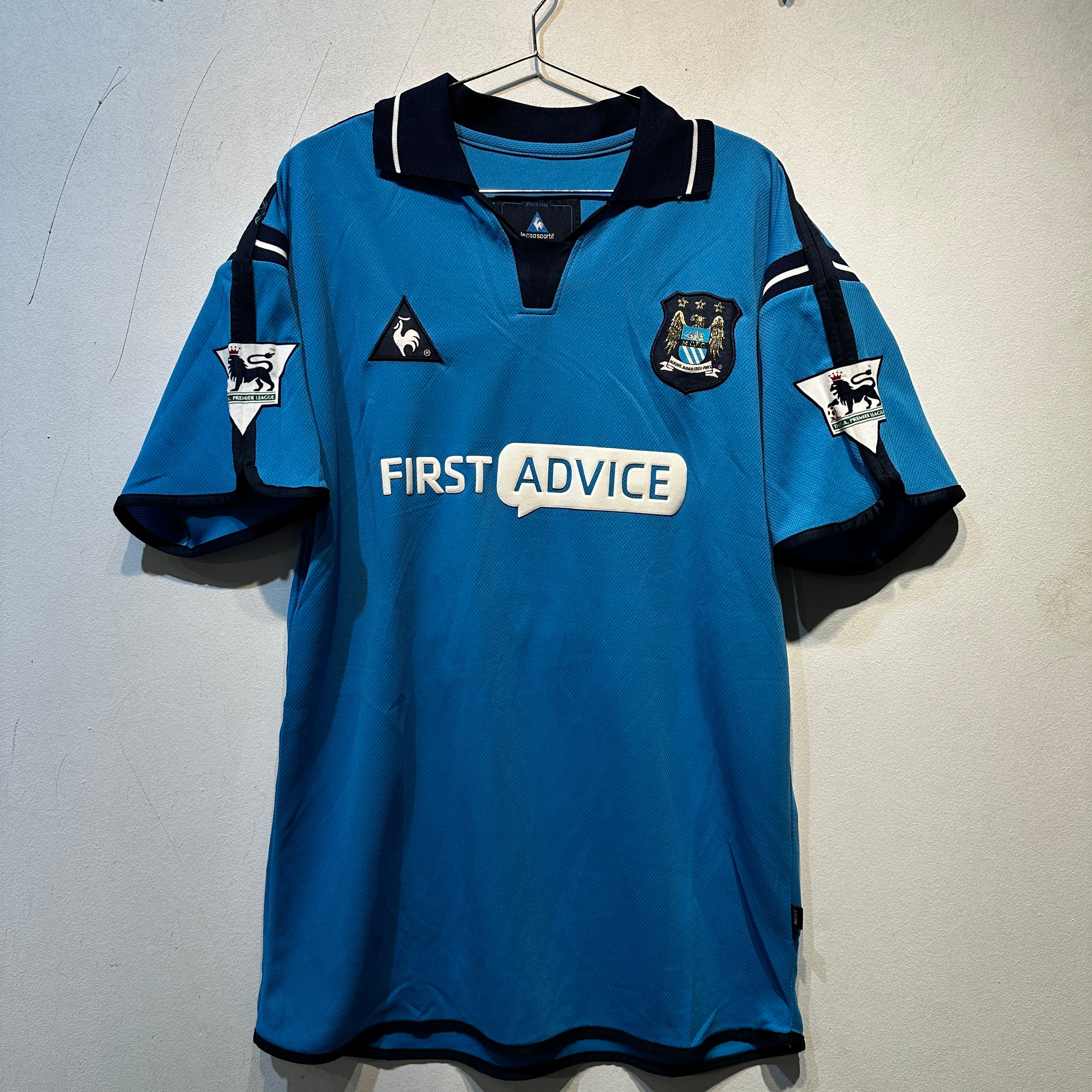 Manchester City “BISHOFF 28” Away Shirt (Fan added prints) – 2003/2004 – 42/44 (Large)