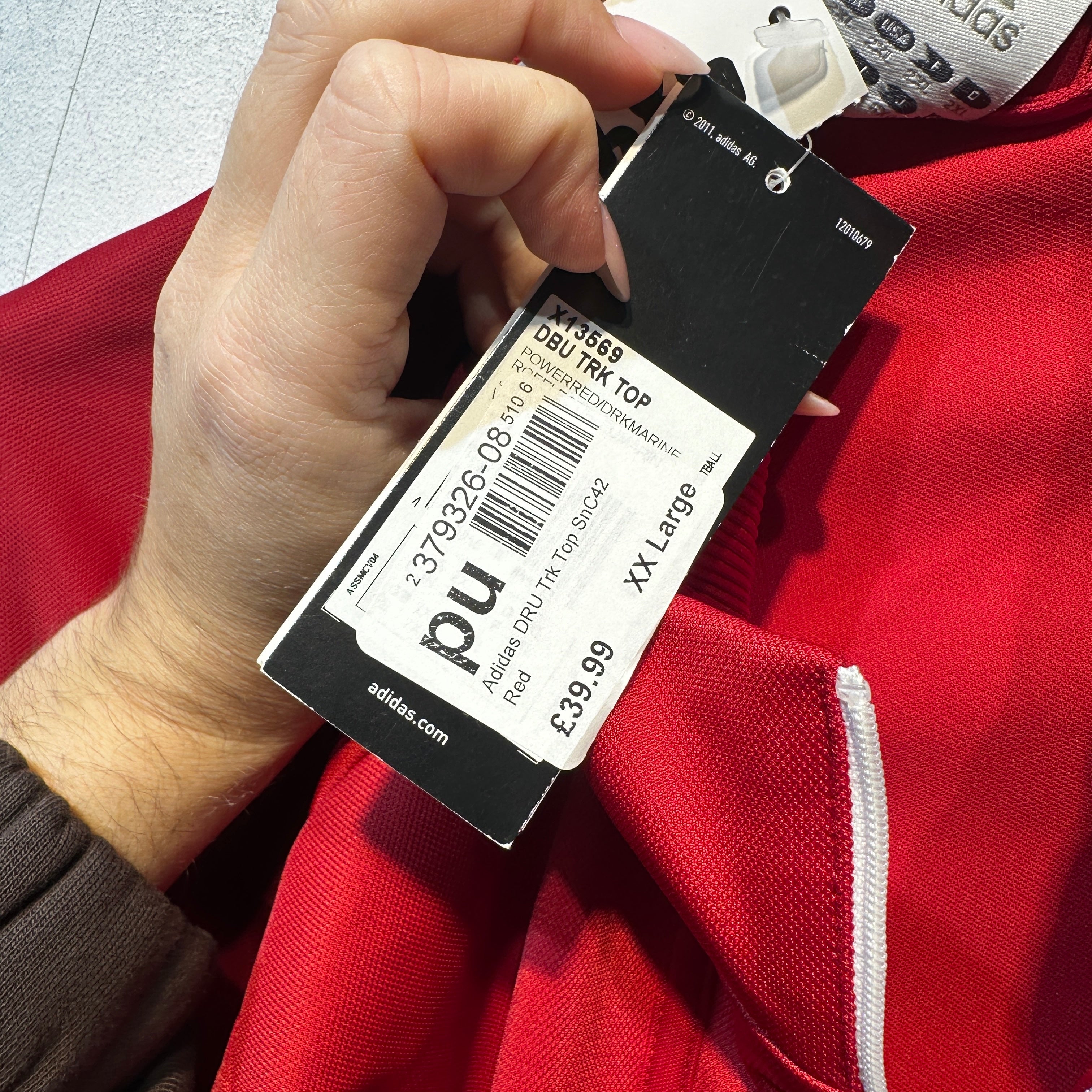 Denmark “DBU” Track Jacket - Adidas - 2011/2012 - 2XL
