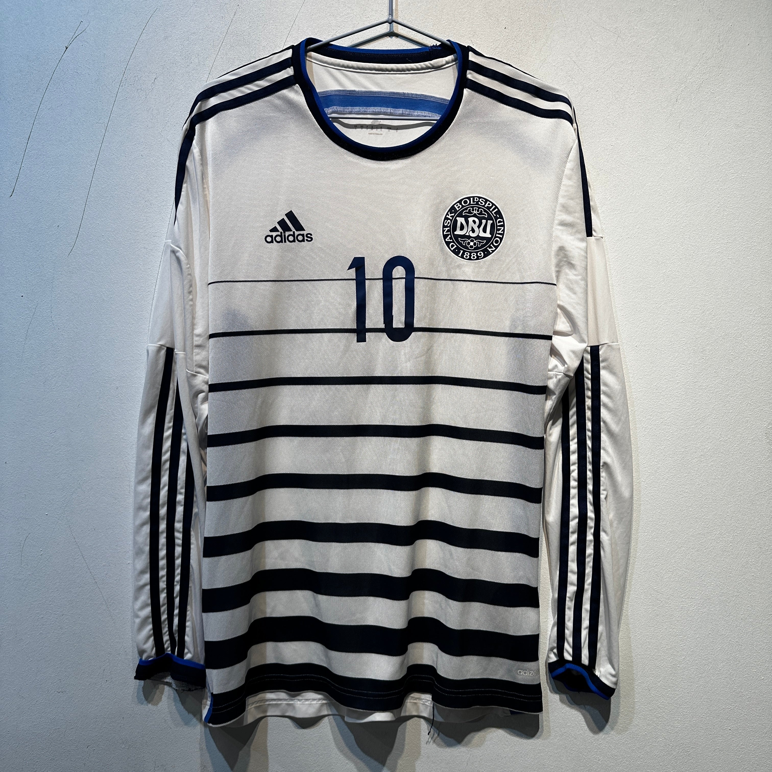 Denmark “#10” Away – Long Sleeve – 2014/2015 – Size UK/US 8